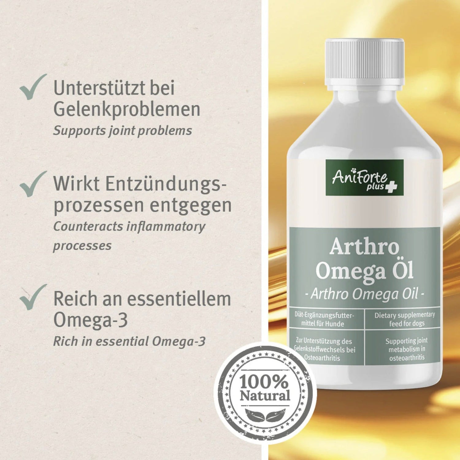 AniForte Arthro Omega Öl für Hunde - Woofshack