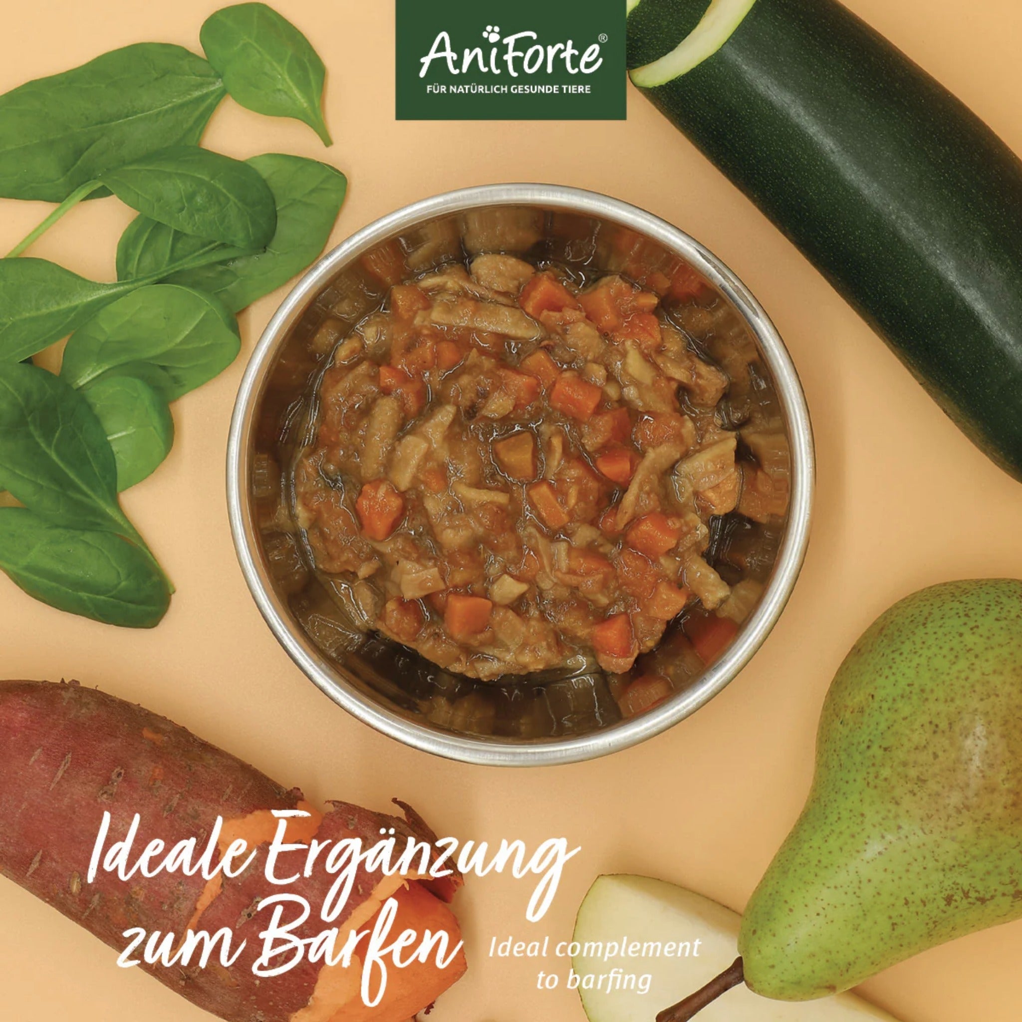 AniForte BIO BARF - Püree mit Süßkartoffel &amp; Birne für Hunde - Woofshack