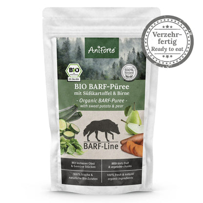 AniForte BIO BARF - Püree mit Süßkartoffel &amp; Birne für Hunde - Woofshack