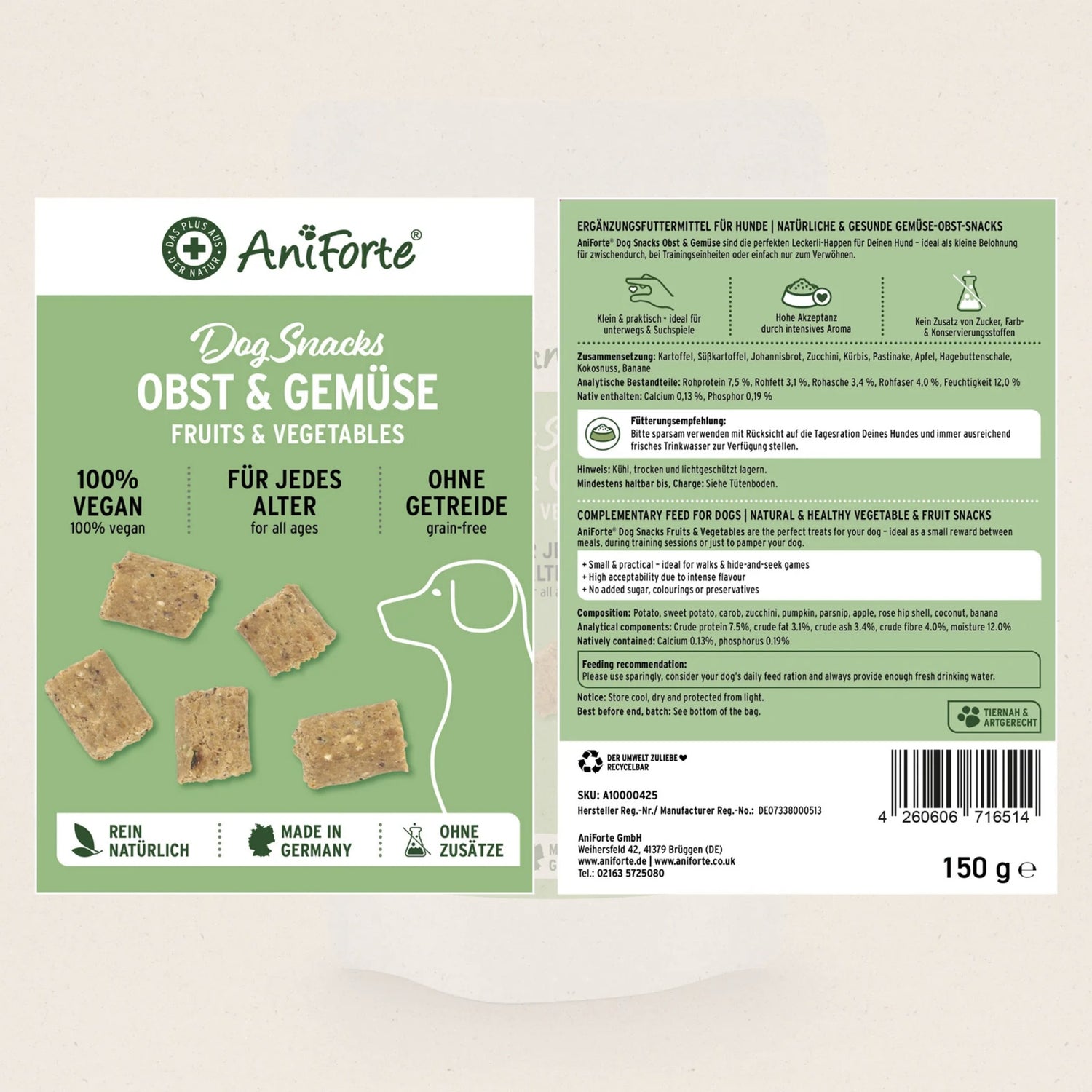 AniForte fruit &amp; vegetable dog snacks