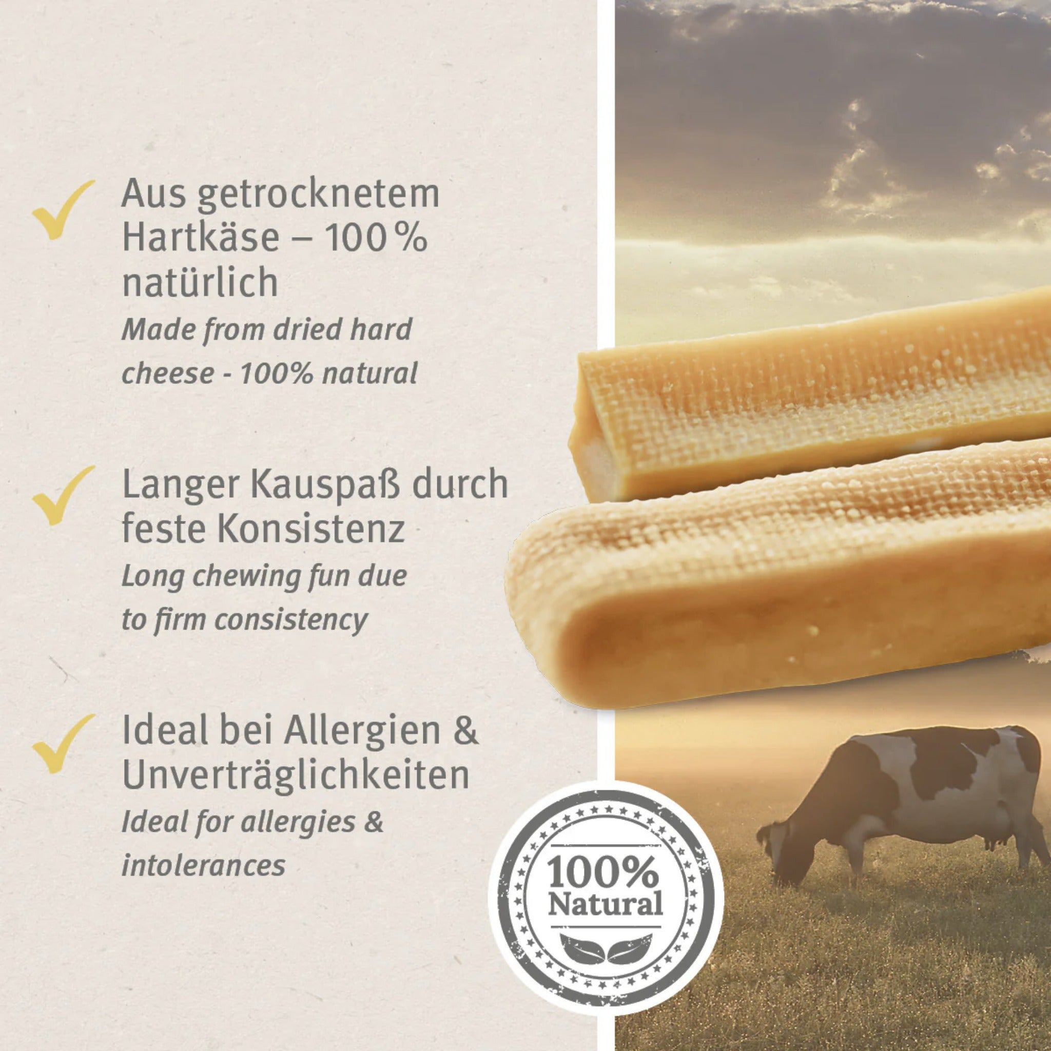 AniForte Käse Kauknochen für Hunde - Woofshack