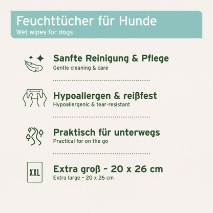 AniForte Pflegetücher für Hunde - Woofshack