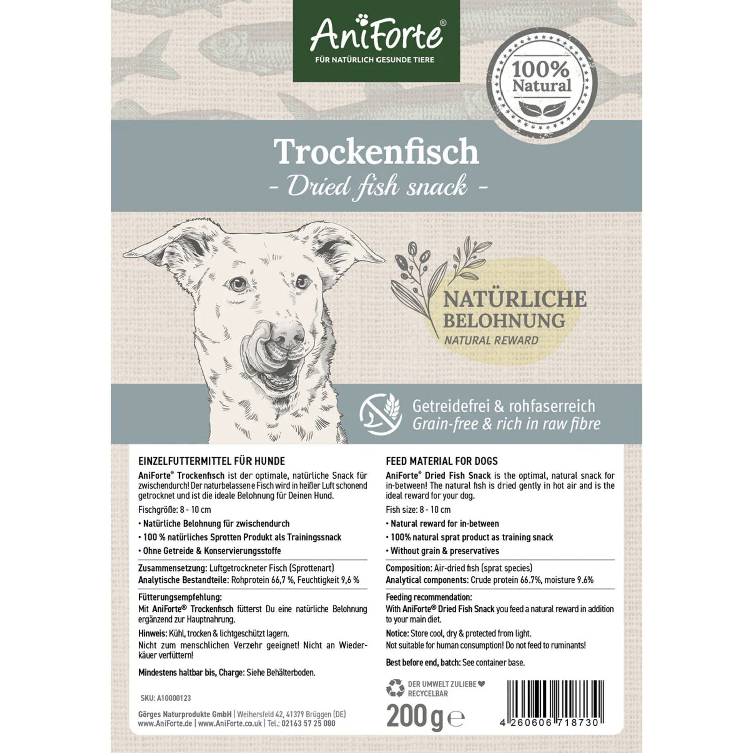 AniForte Trockenfisch Hundesnacks - Woofshack