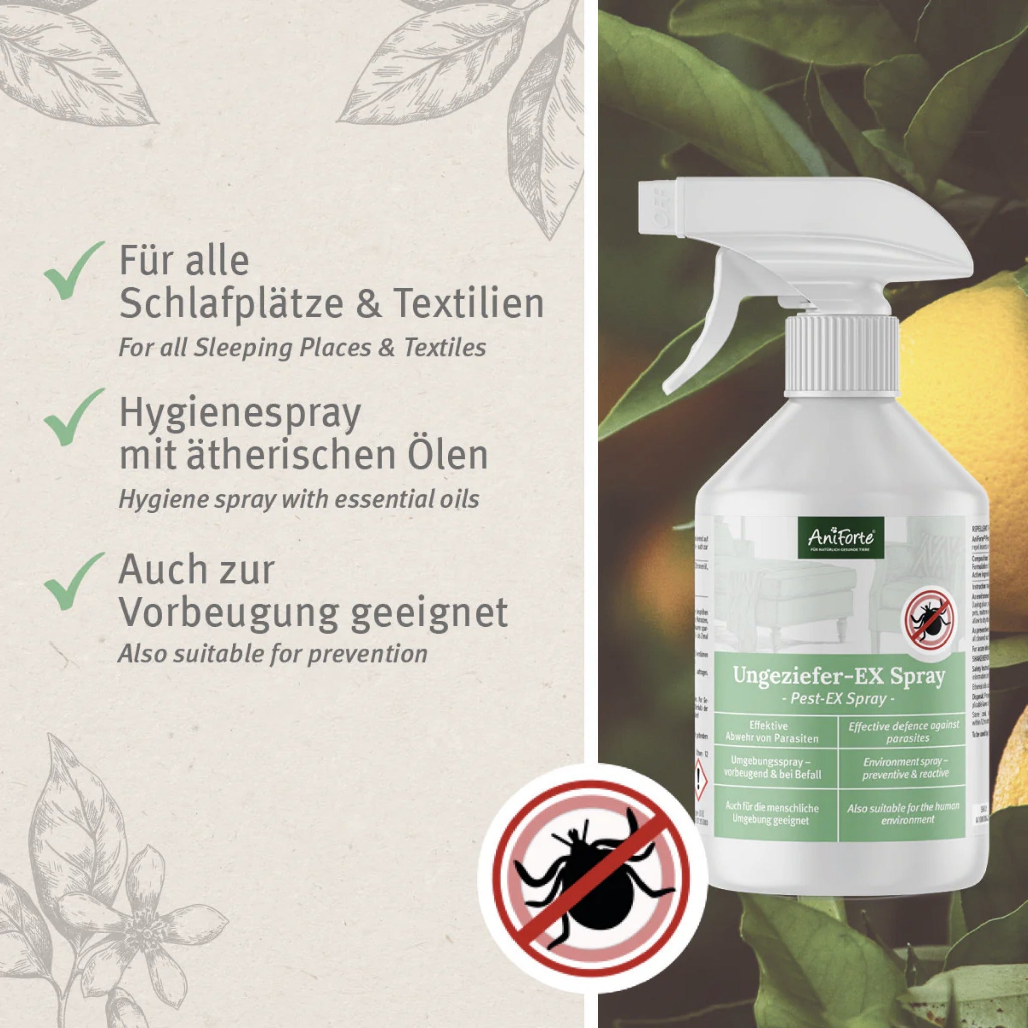 AniForte Ungeziefer - EX Spray für Hunde - Woofshack