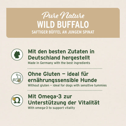 AniForte Wild Buffalo Hunde Nassfutter - Woofshack