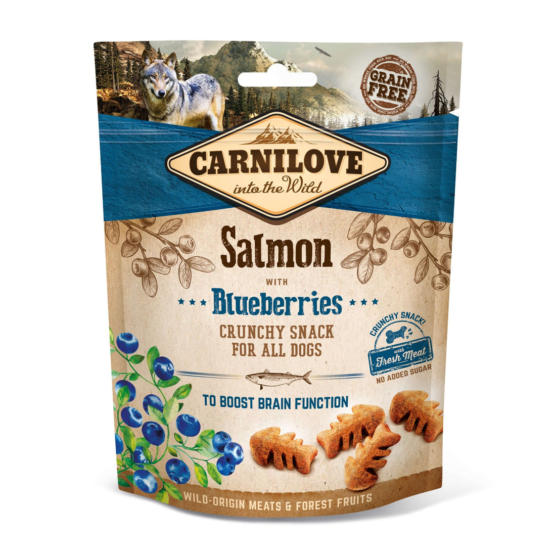 Carnilove Crunchy Salmon with Blueberries - Hundesnack - Woofshack