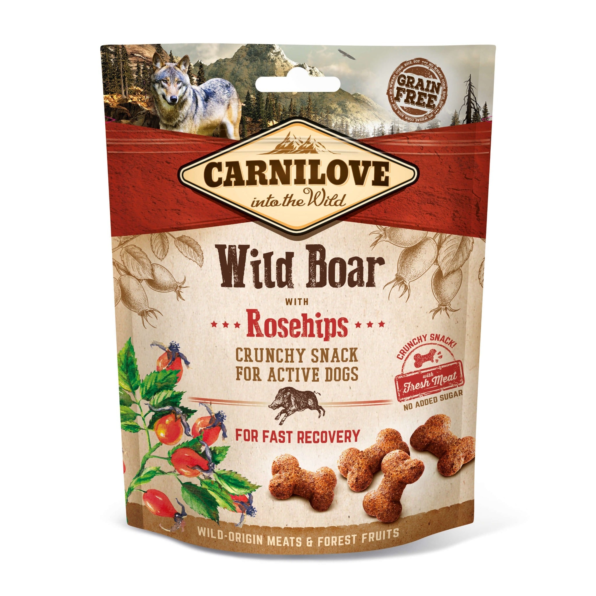 Carnilove Crunchy Wild Boar with Rosehips - Hundesnack - Woofshack