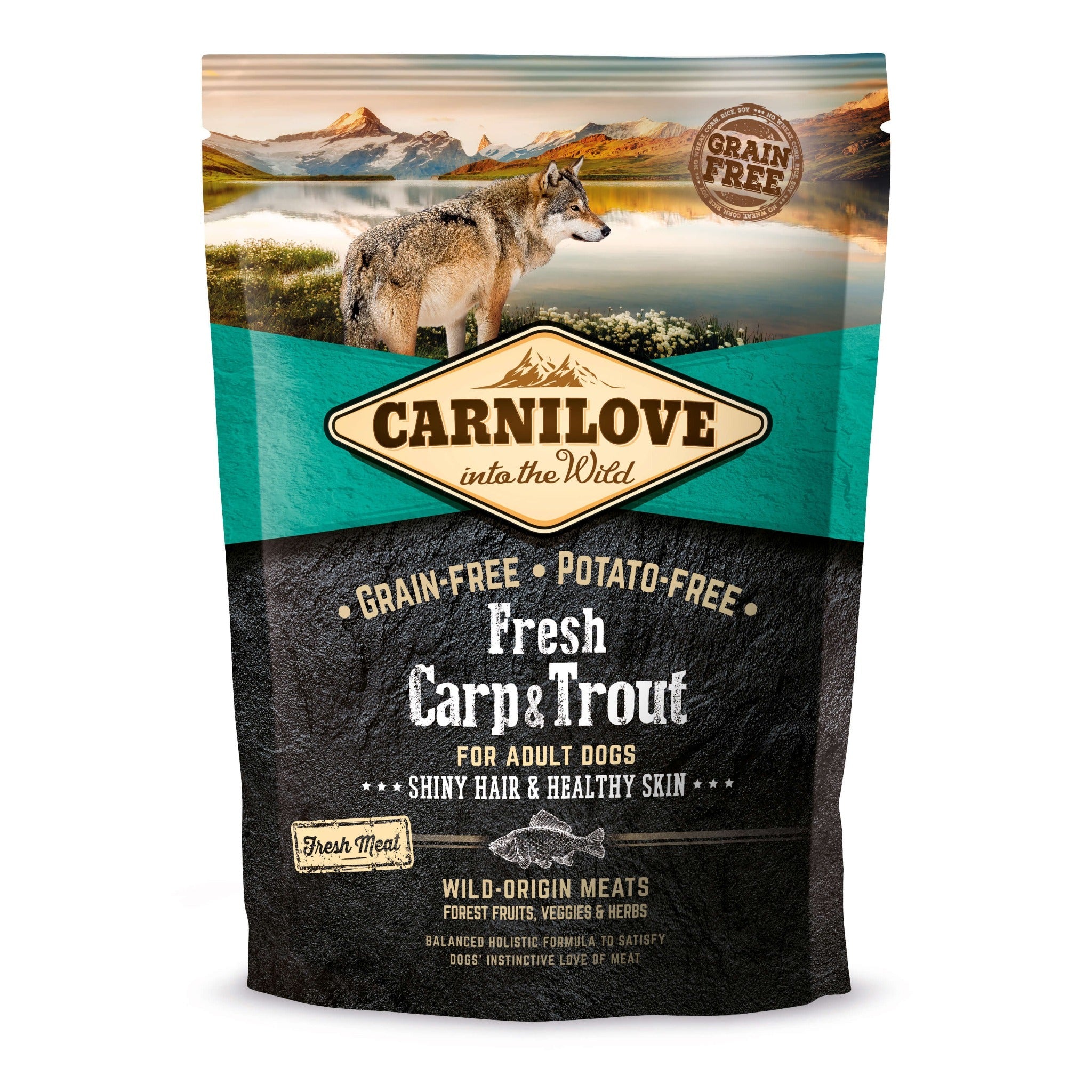 Carnilove Dog Adult Trockenfutter, Fresh Carp &amp; Trout - Woofshack