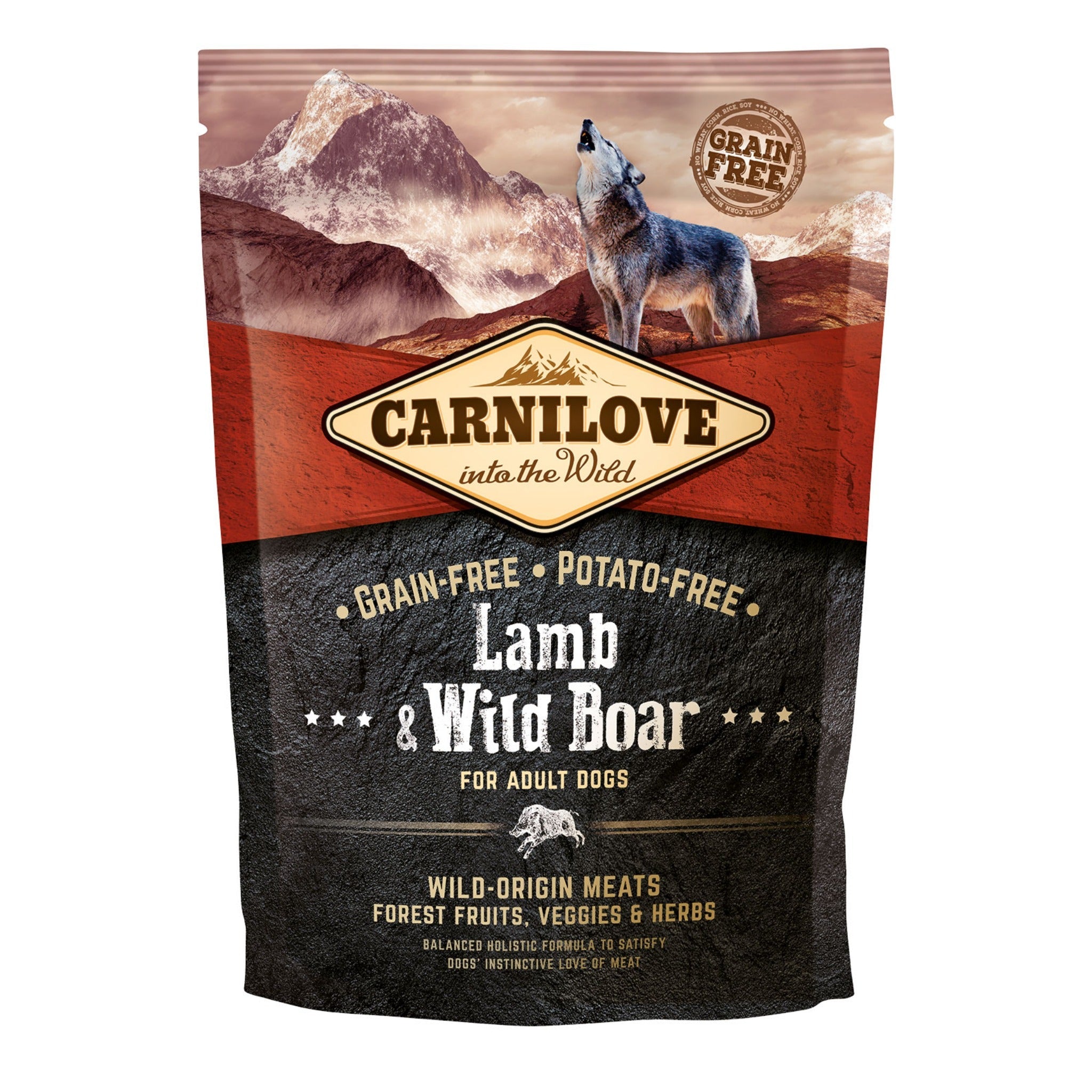 Carnilove Dog Adult Trockenfutter, Lamb &amp; Wild Boar - Woofshack