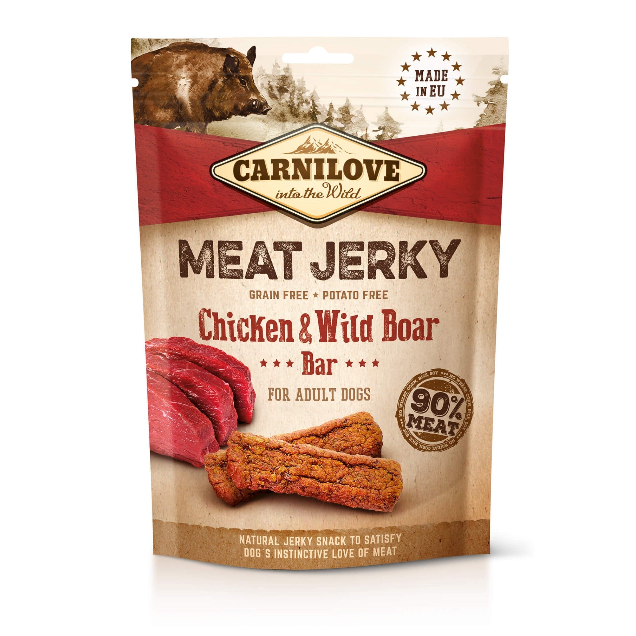 Carnilove Meat Jerky Chicken &amp; Wild Boar Bar - Hundesnack - Woofshack