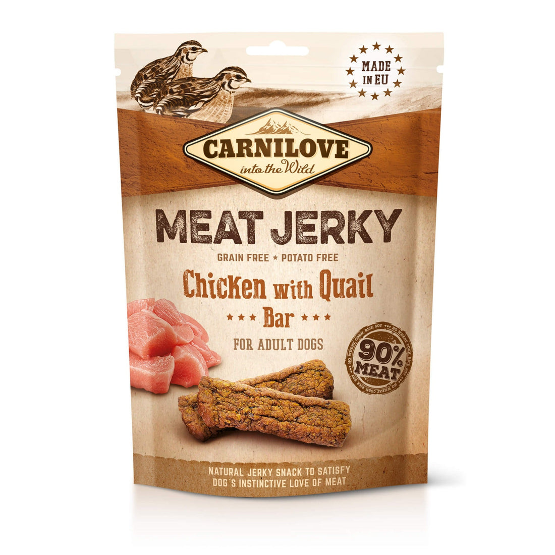 Carnilove Meat Jerky Chicken with Quail Bar - Hundesnack - Woofshack