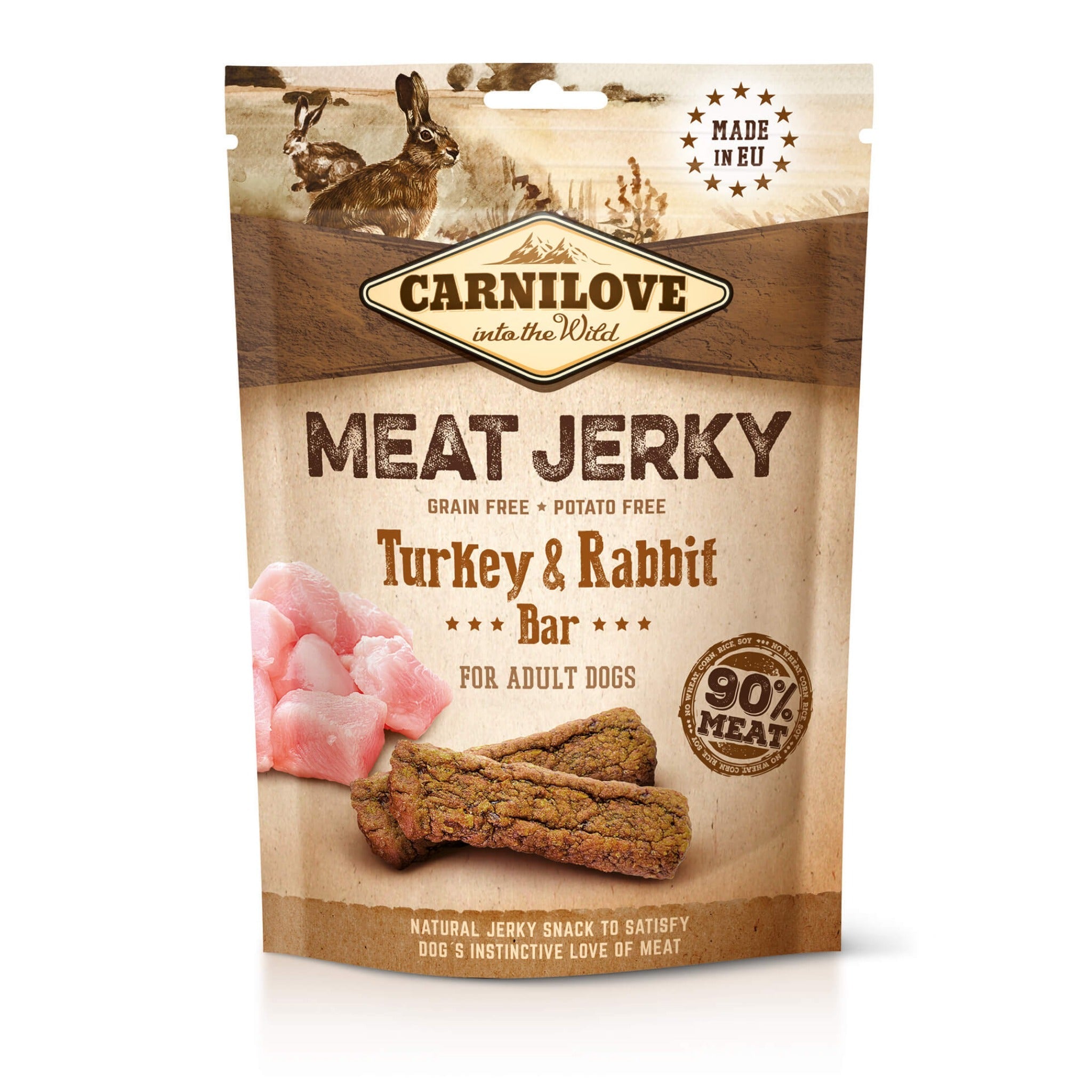 Carnilove Meat Jerky Turkey &amp; Rabbit Bar - Hundesnack - Woofshack