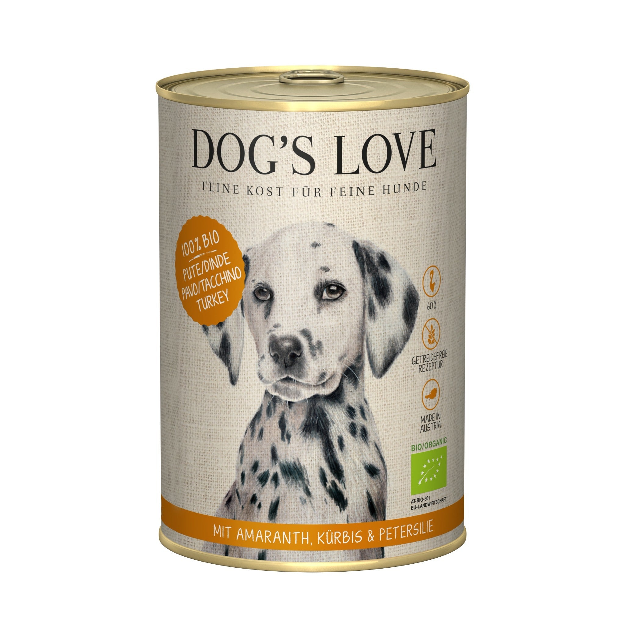 Dog s Love 100 organic turkey wet dog food