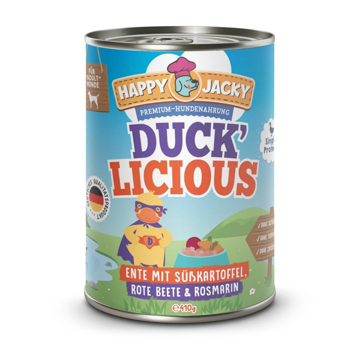 Happy Jacky Ducklicious - Hunde Nassfutter - Woofshack