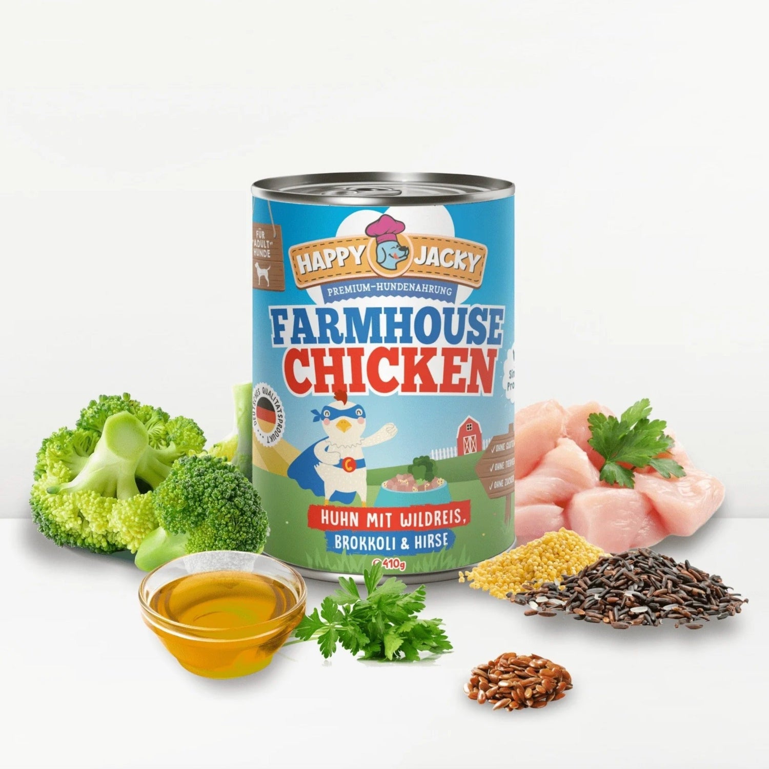 Happy Jacky Farmhouse Chicken - Hunde Nassfutter - Woofshack