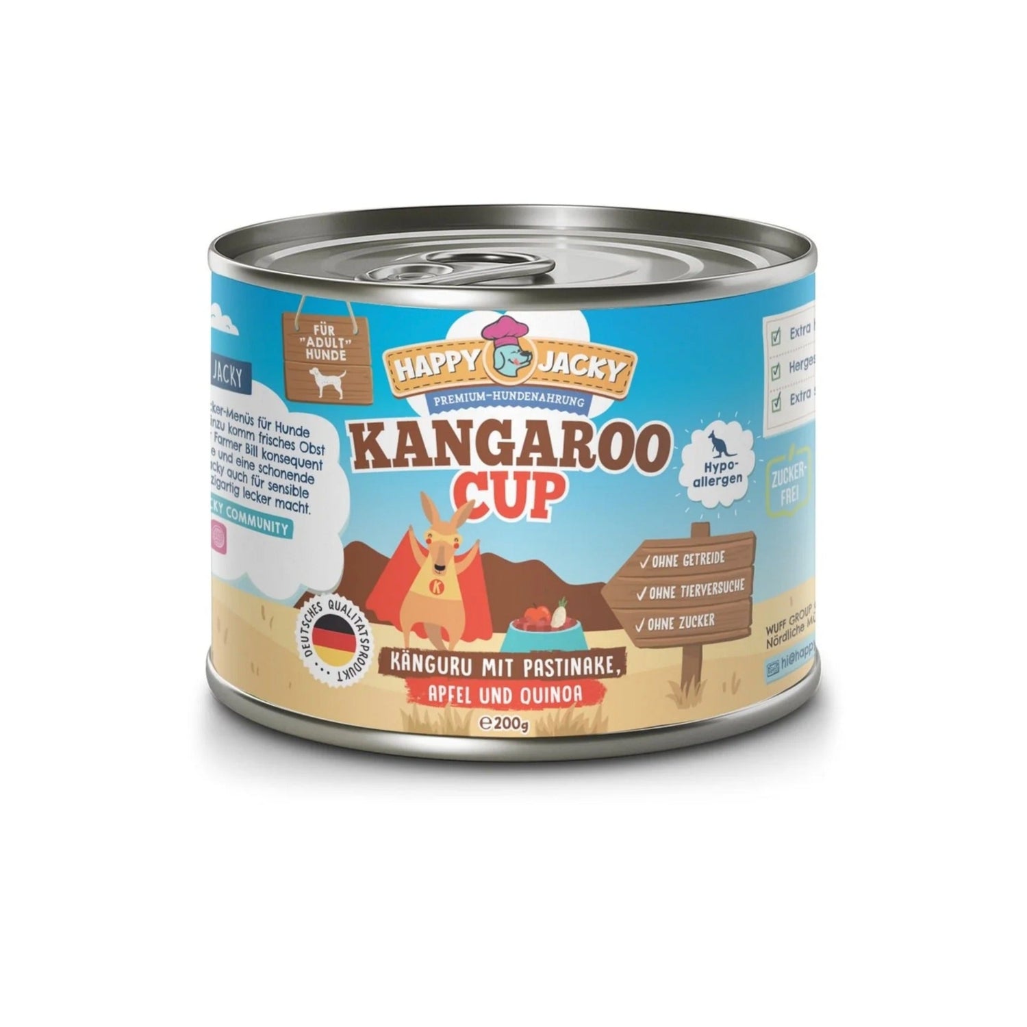 Happy Jacky Kangaroo Cup - Hunde Nassfutter - Woofshack