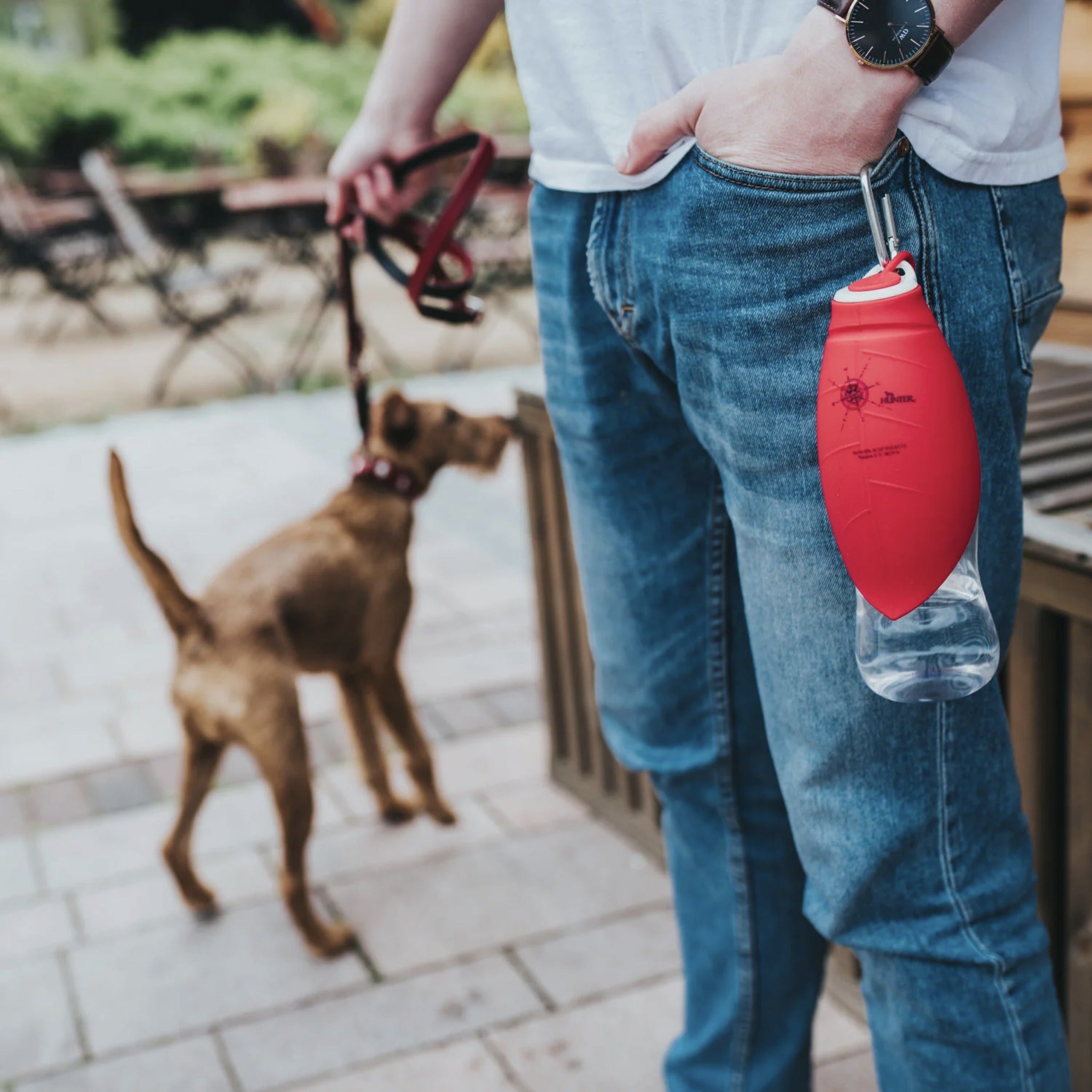 Hunter Outdoor Trinkflasche List mit Silikonnapf, Hunde Reisenapf - Woofshack