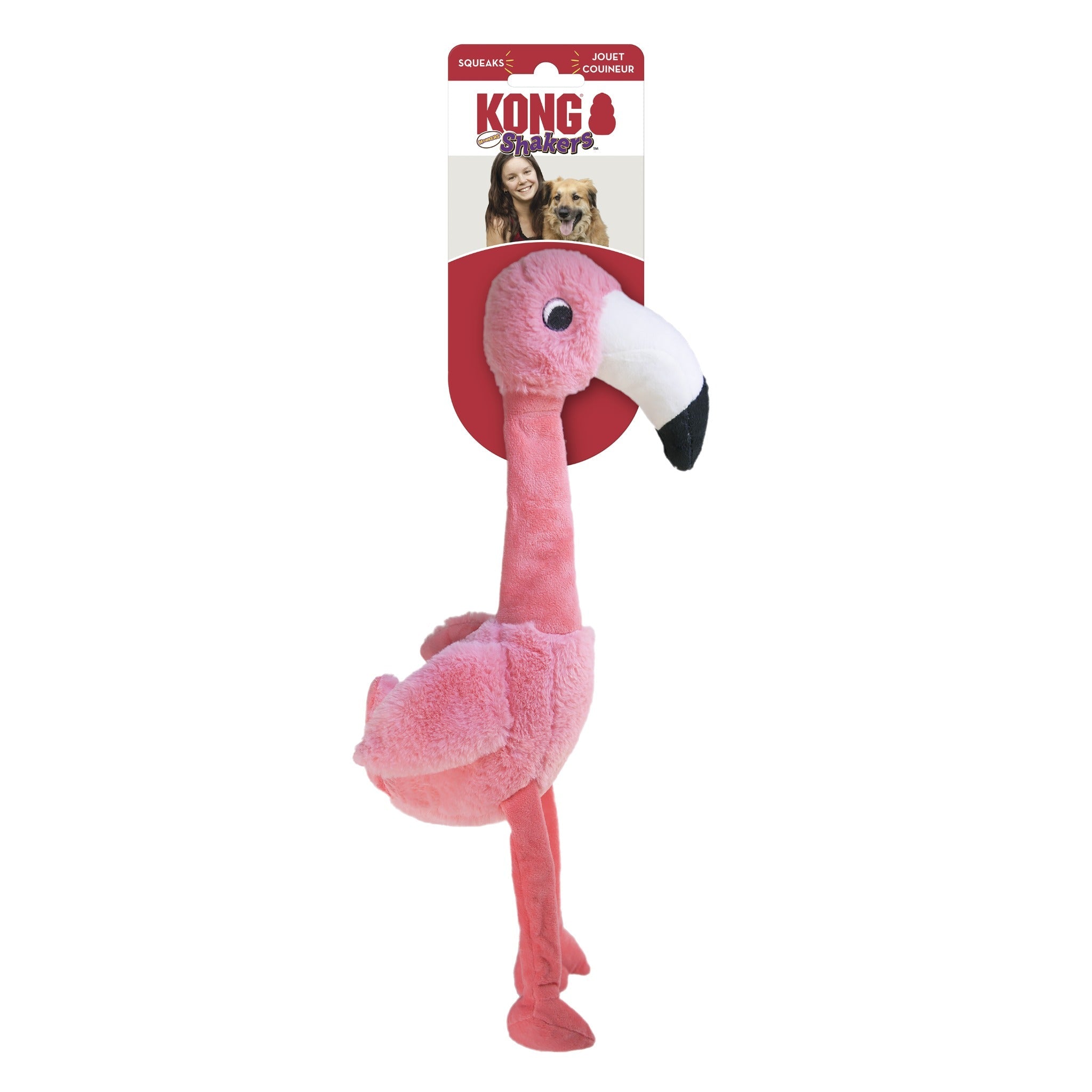 Kong Shakers Honkers Flamingo, Hundespielzeug - Woofshack