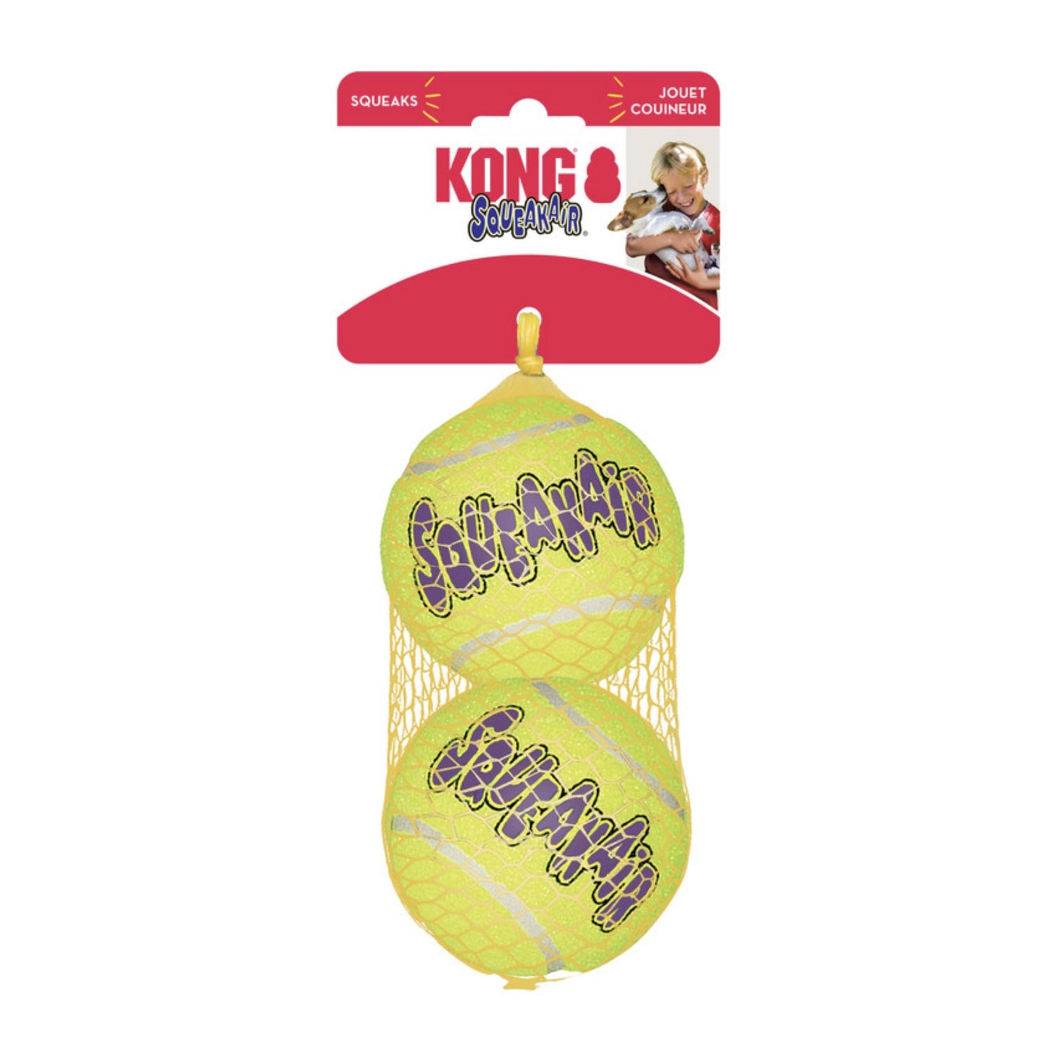 Kong Squeakair Tennisball, Hundespielzeug - Woofshack