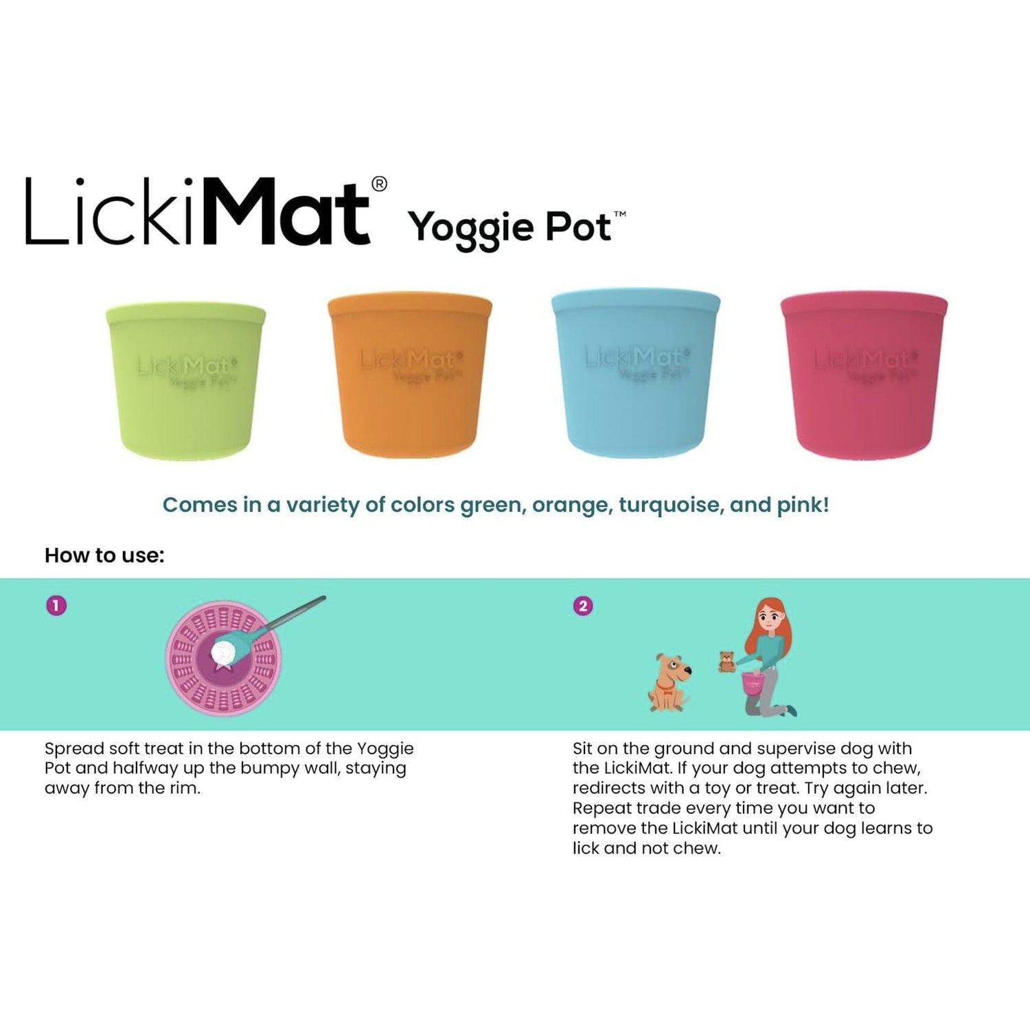 LickiMat Yoggie Pot, Anti - Schling Hundenapf - Woofshack