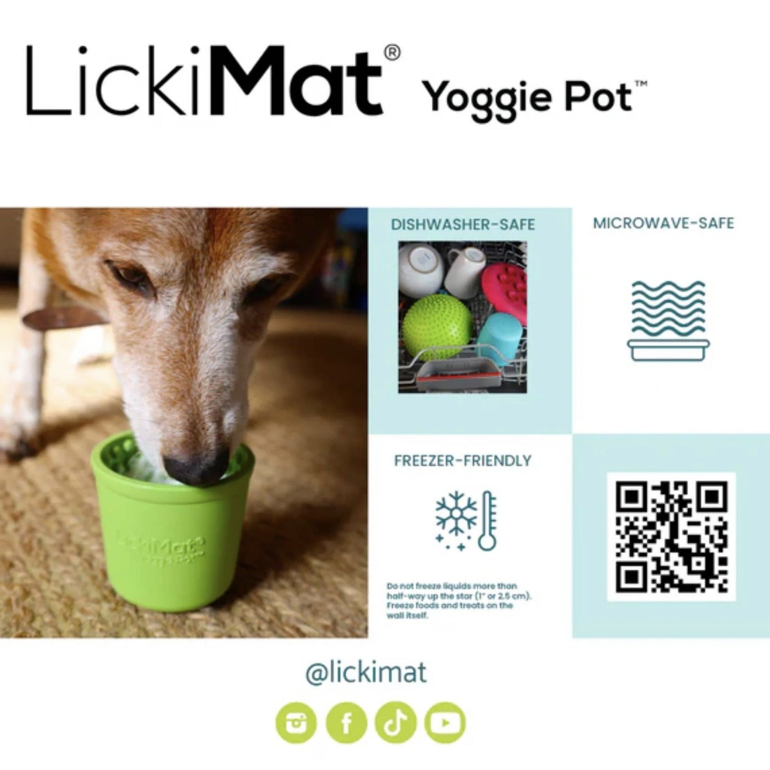 LickiMat Yoggie Pot, Anti - Schling Hundenapf - Woofshack