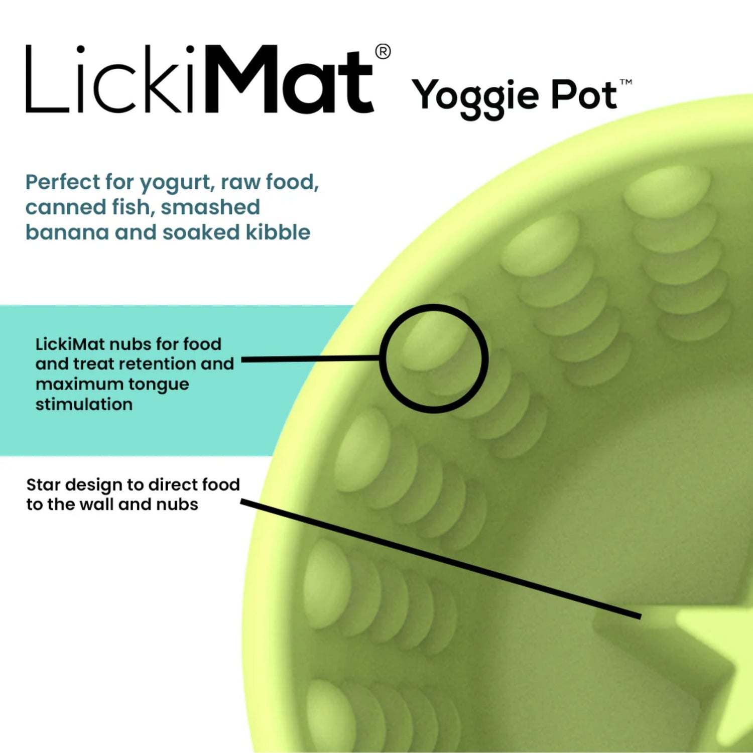 LickiMat Yoggie Pot, Anti - Schling Hundenapf - Woofshack