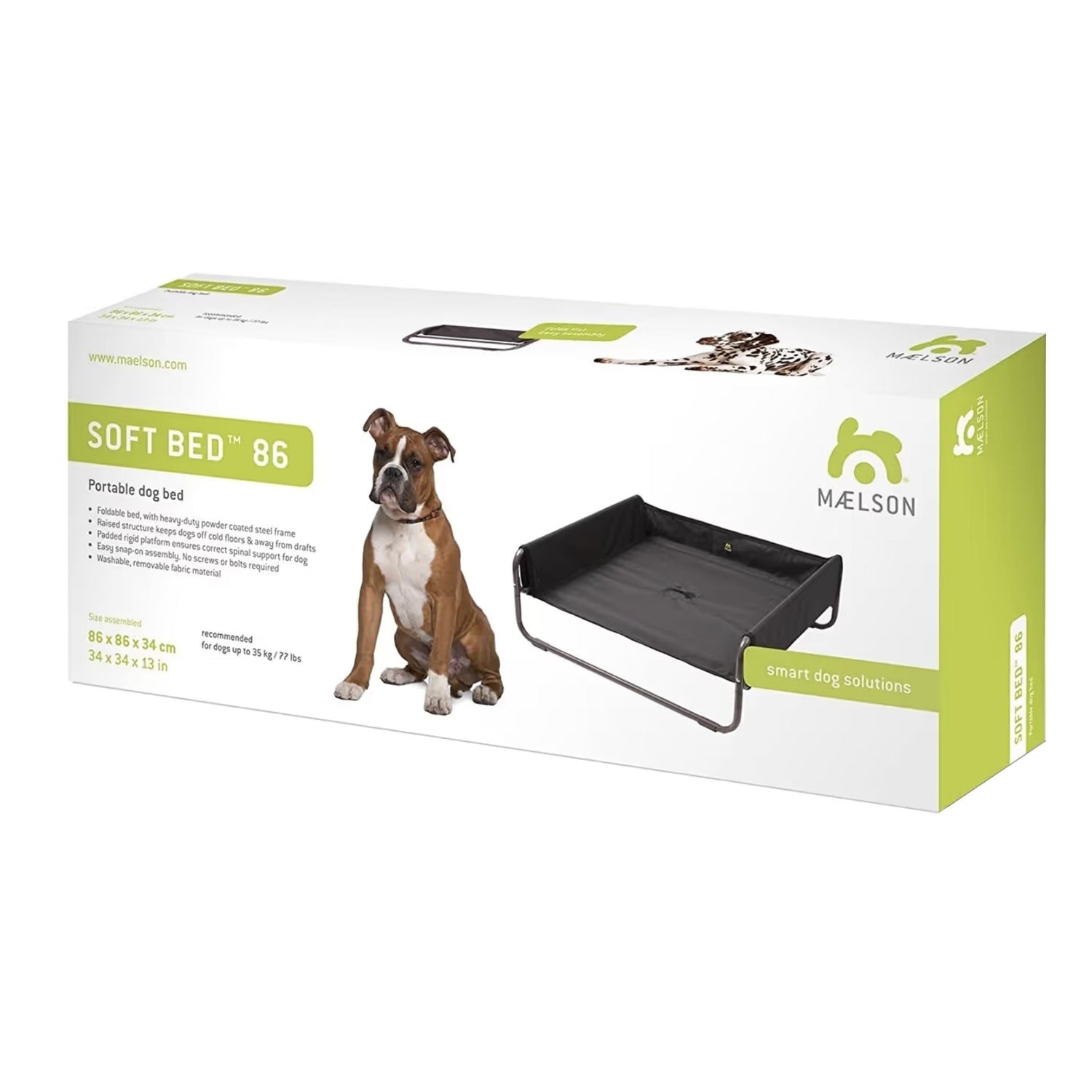 Maelson Soft Bed, Faltbares Hundebett - Woofshack