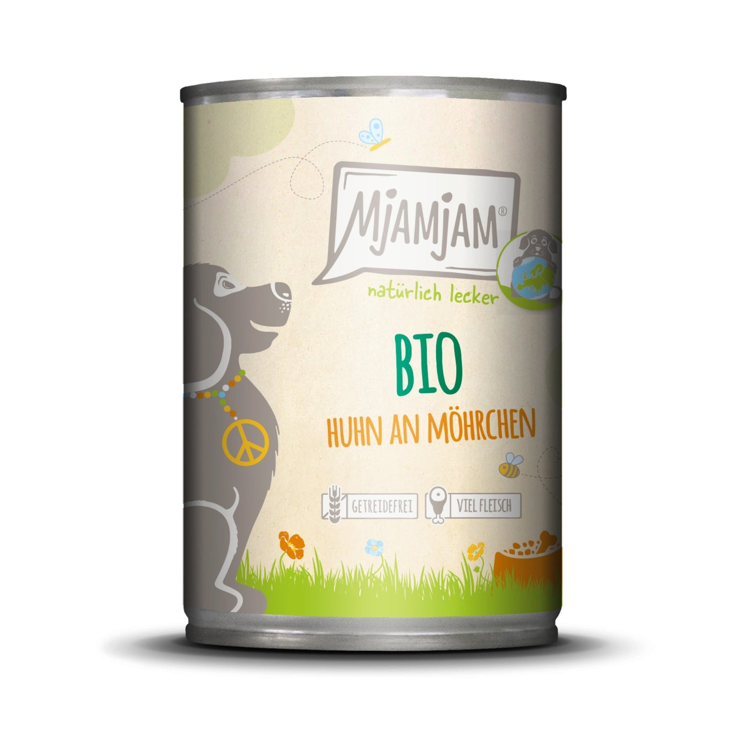 MjAMjAM BIO Huhn an Möhrchen - Hunde Nassfutter - Woofshack