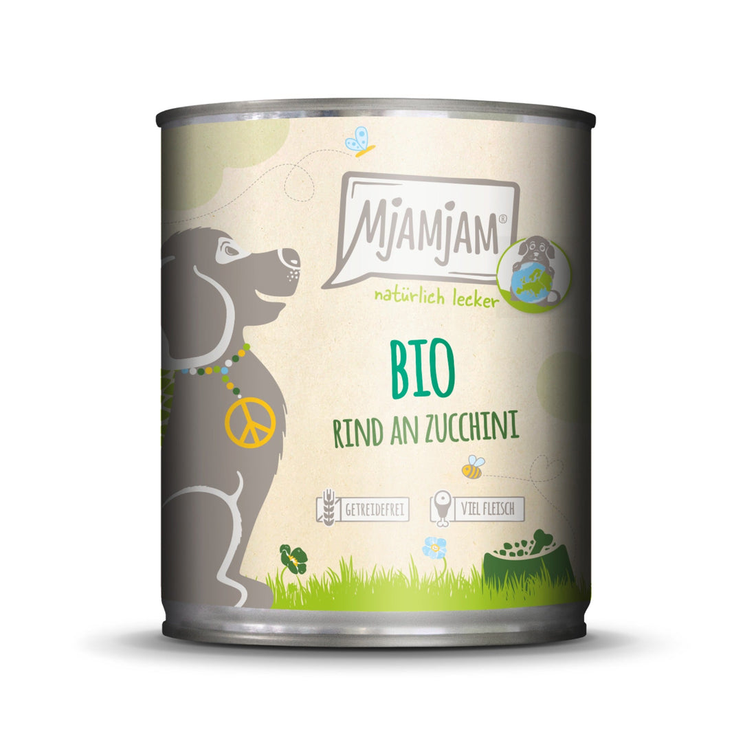 MjAMjAM BIO Rind an Zucchini - Hunde Nassfutter - Woofshack