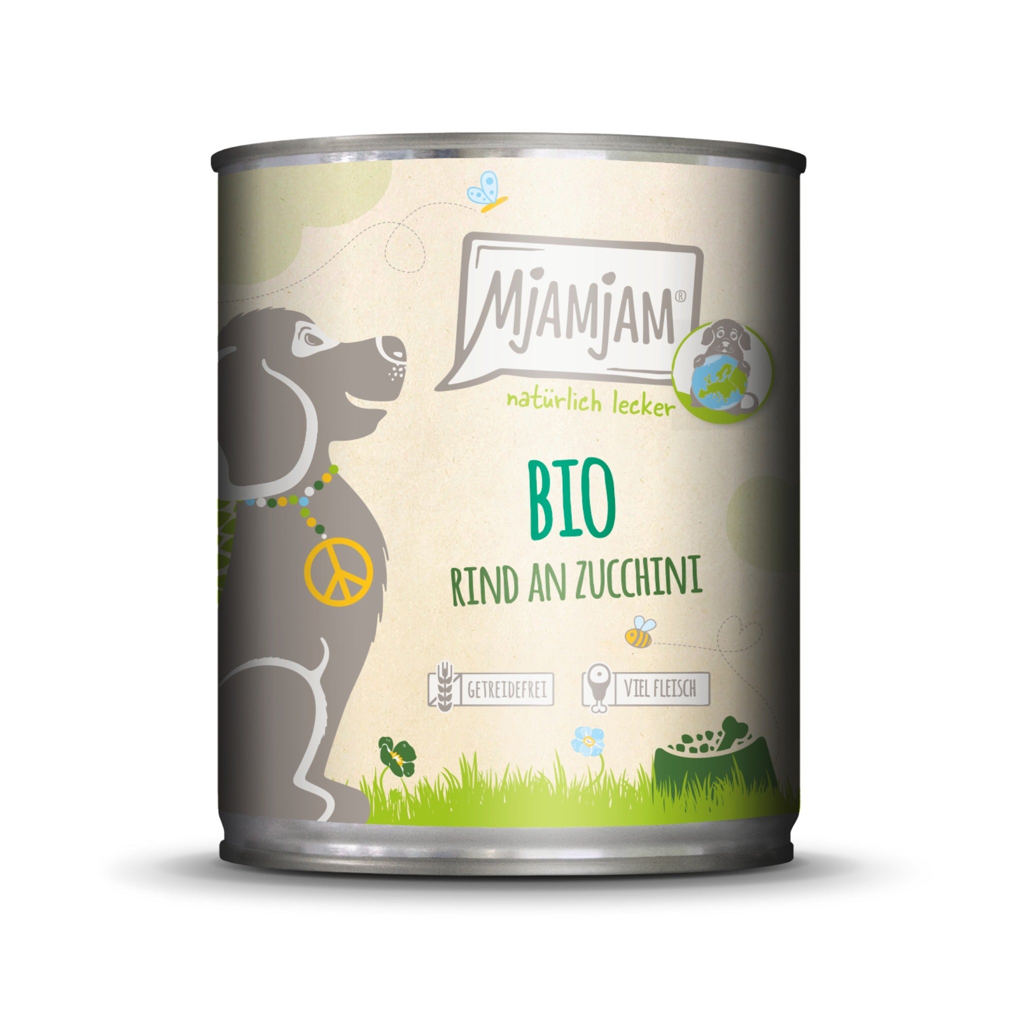 MjAMjAM BIO Rind an Zucchini - Hunde Nassfutter - Woofshack