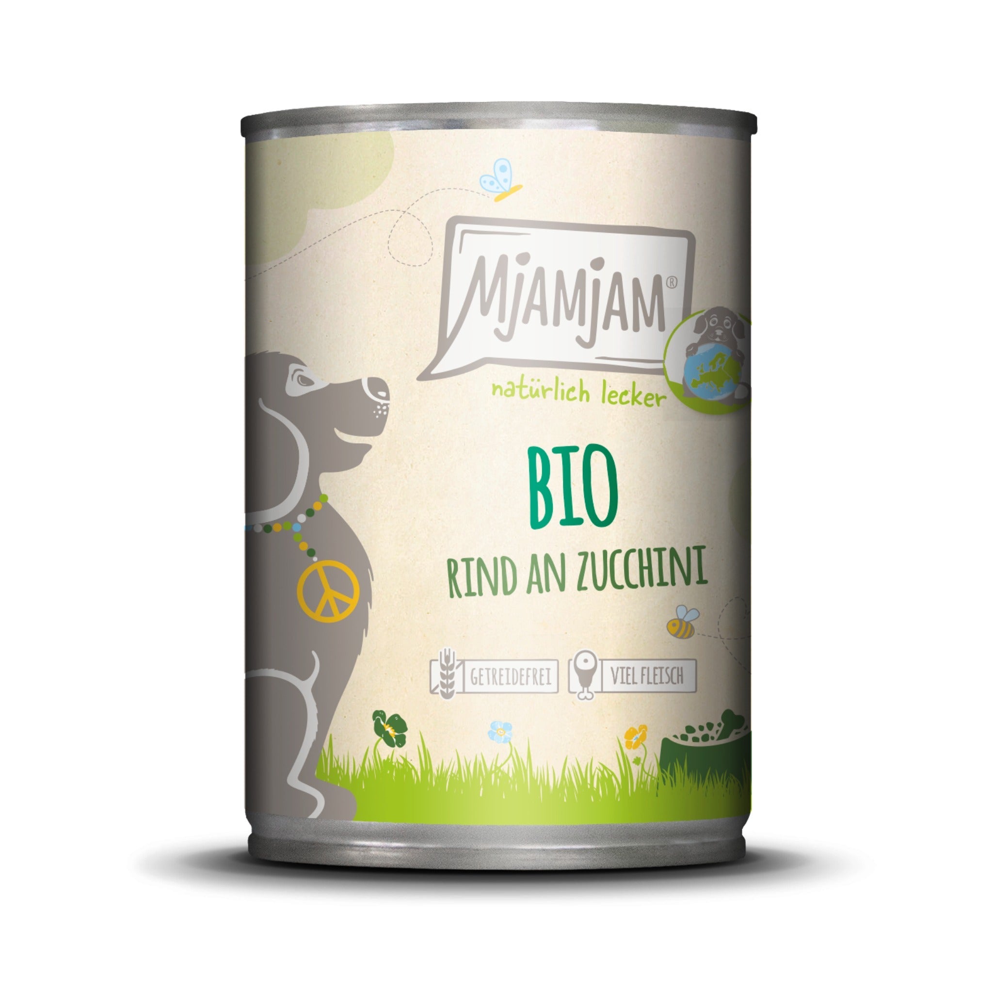 MjAMjAM BIO Rind an Zucchini - Hunde Nassfutter - Woofshack