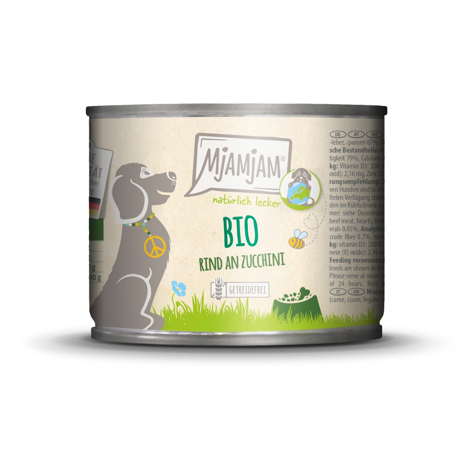 MjAMjAM BIO Rind an Zucchini - Hunde Nassfutter - Woofshack