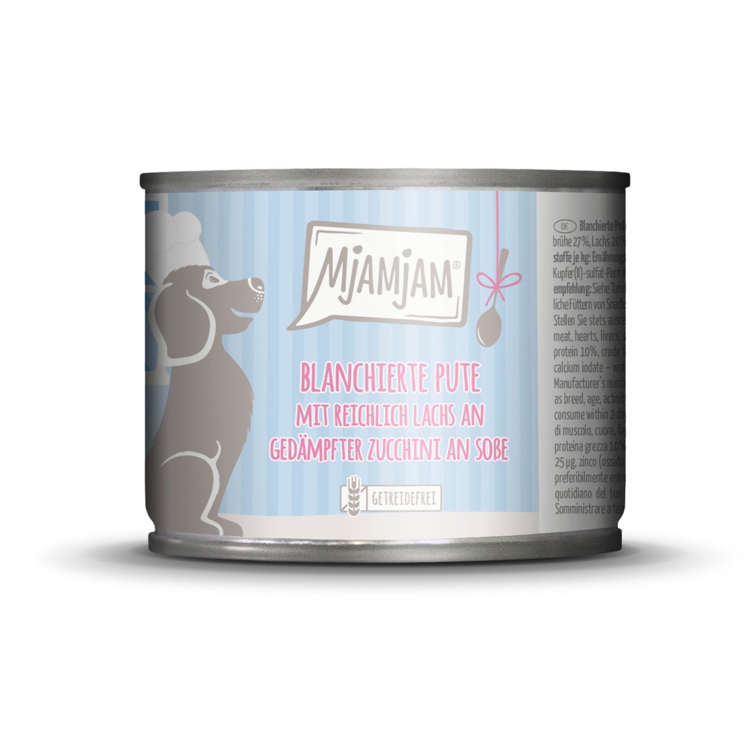 MjAMjAM Blanchierte Pute &amp; Lachs - Hunde Nassfutter - Woofshack