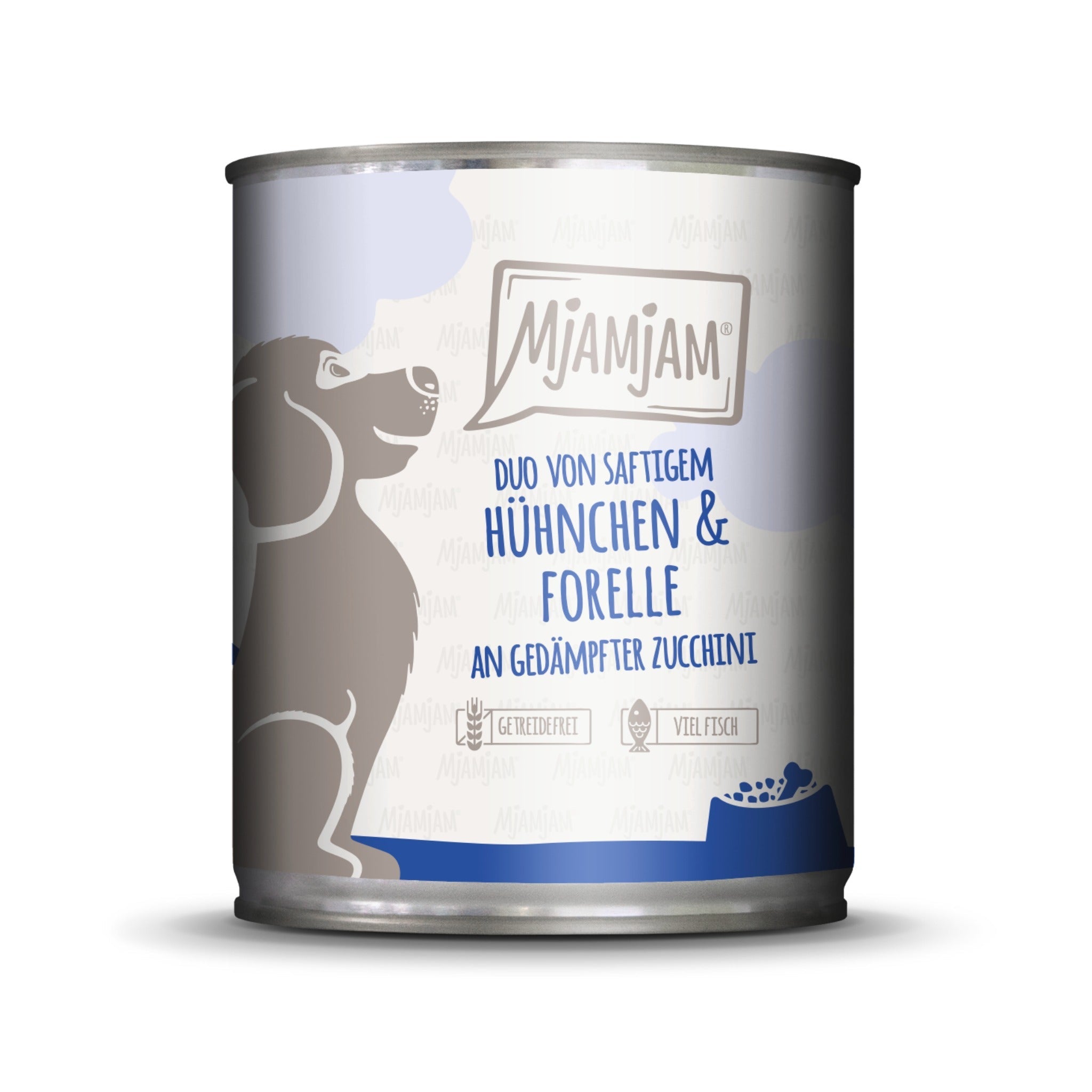 MjAMjAM Hühnchen &amp; Forelle - Hunde Nassfutter - Woofshack