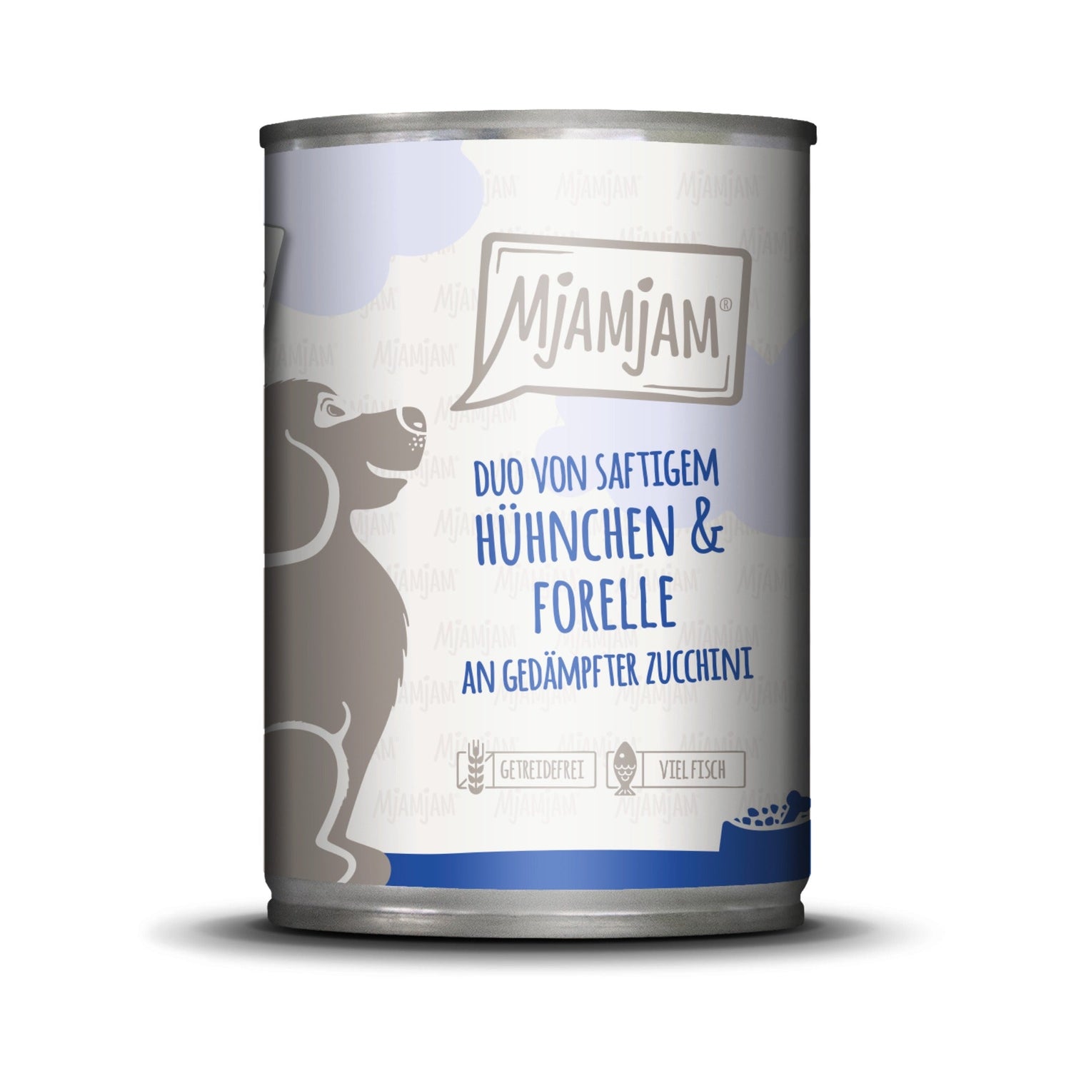 MjAMjAM Hühnchen &amp; Forelle - Hunde Nassfutter - Woofshack