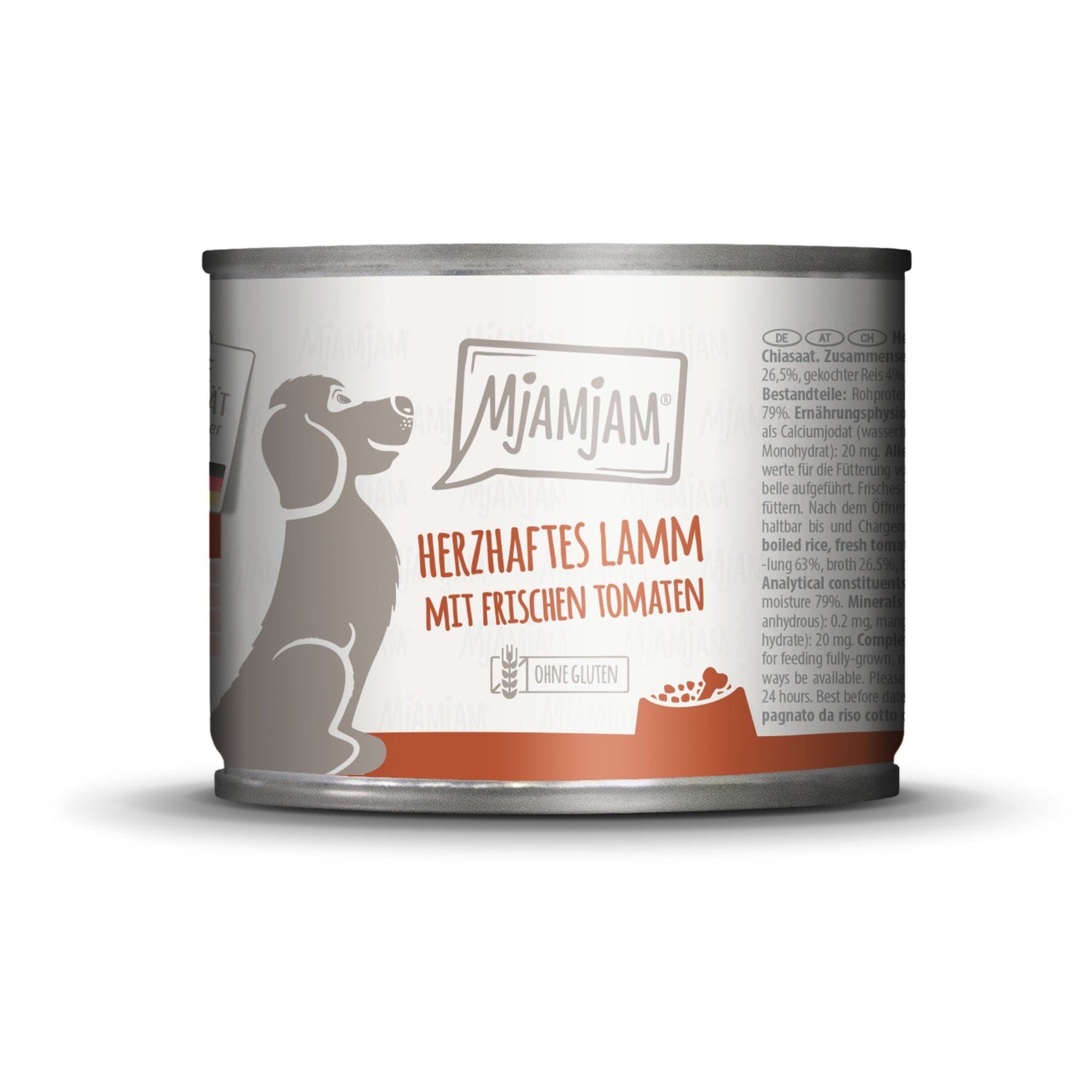 MjAMjAM Lamm, Reis &amp; Tomaten - Hunde Nassfutter - Woofshack