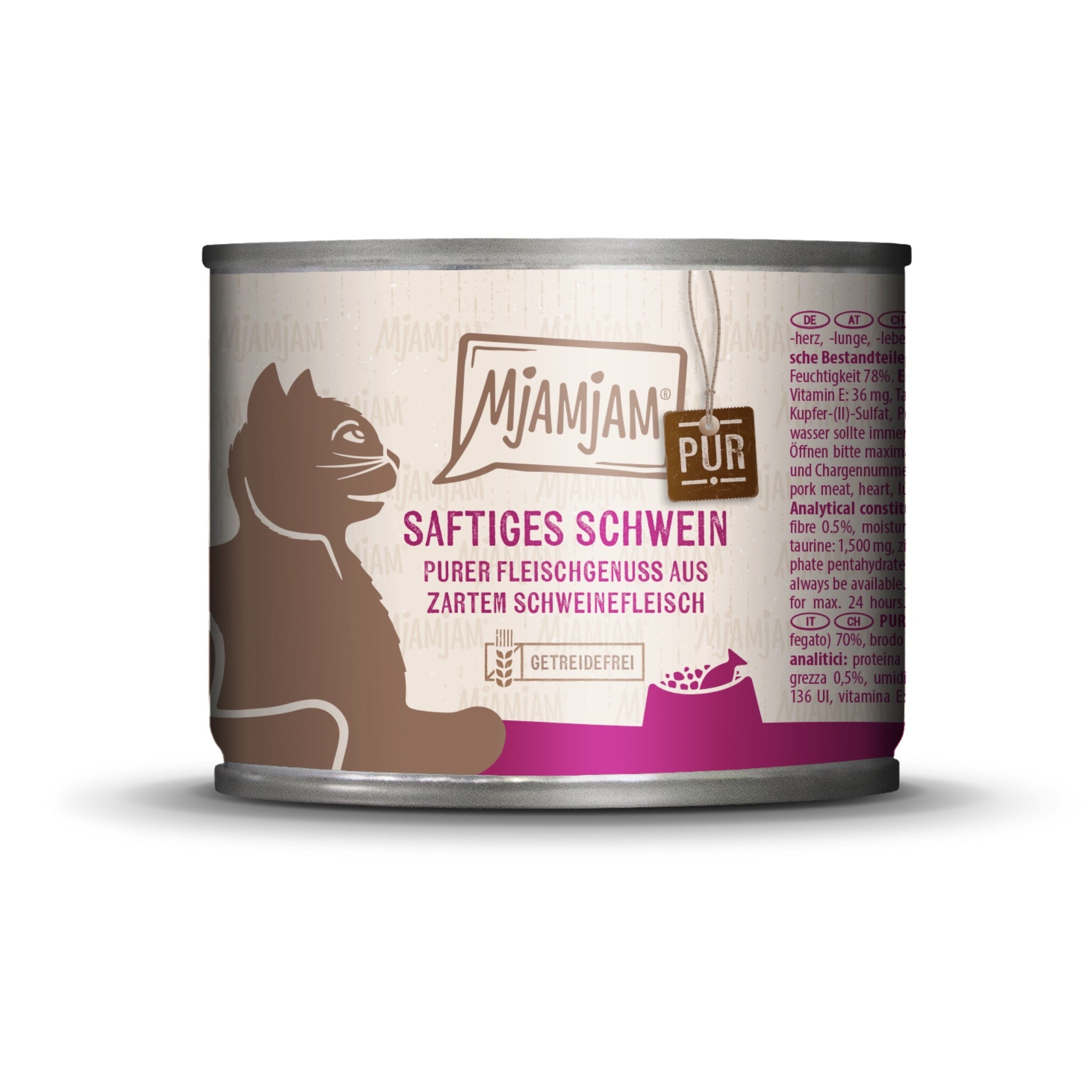 MjAMjAM Schwein Pur - Katzen Nassfutter - Woofshack