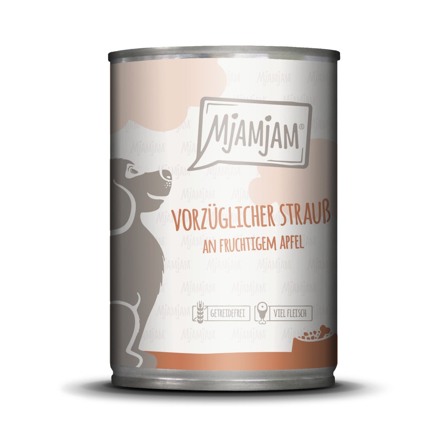 MjAMjAM Strauß &amp; Apfel - Hunde Nassfutter - Woofshack