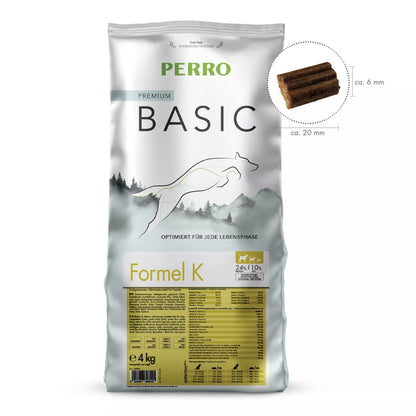 Perro Basic Formel K - Hunde Trockenfutter kaltgepresst - Woofshack