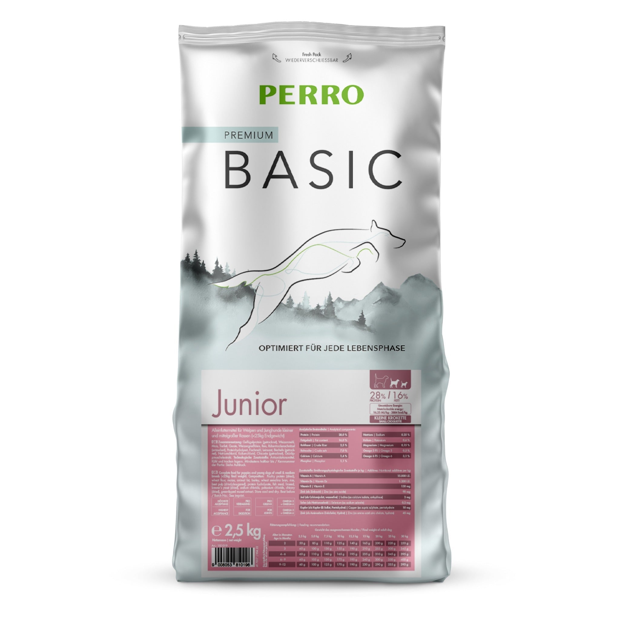 Perro Basic Junior - Hunde Trockenfutter - Woofshack