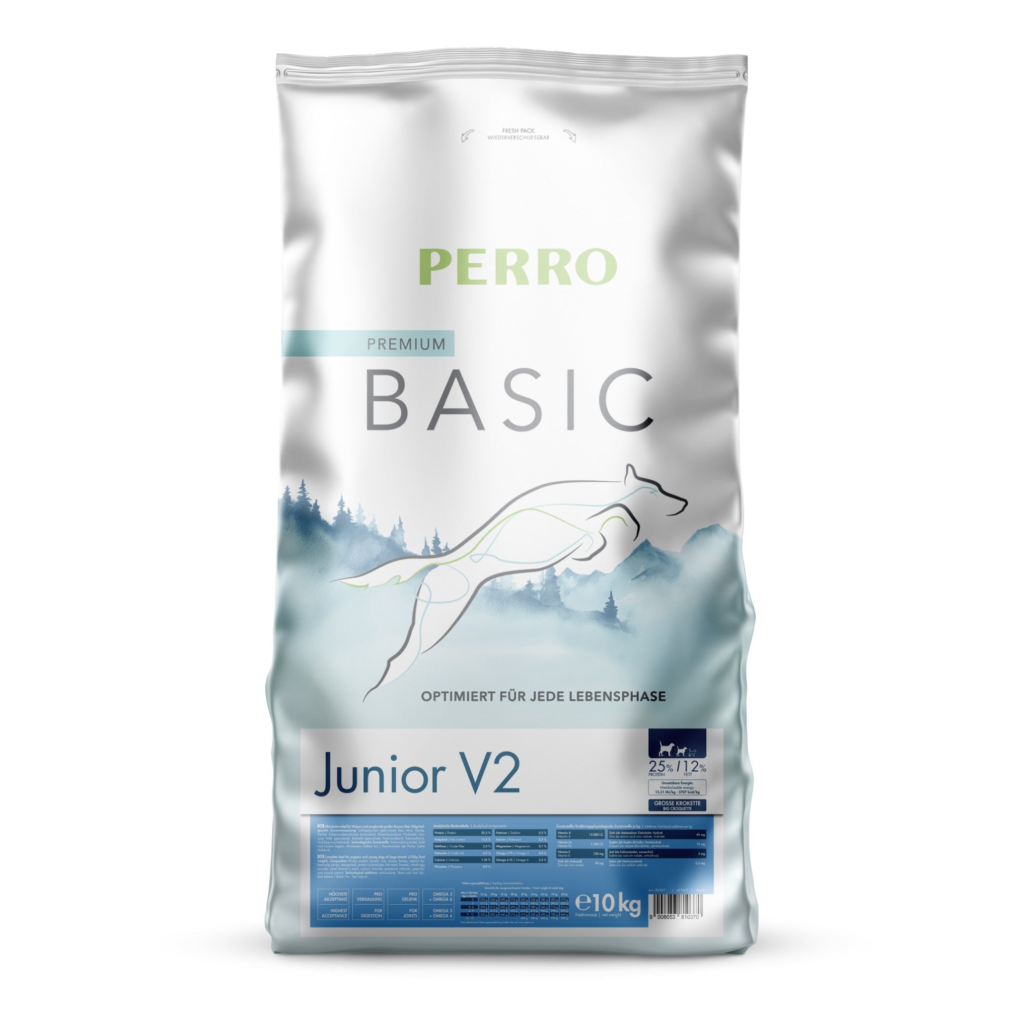 Perro Basic Junior V2 - Hunde Trockenfutter - Woofshack