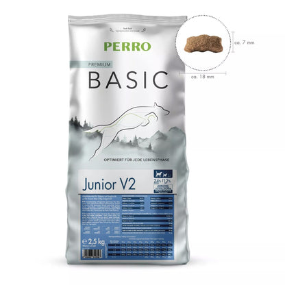 Perro Basic Junior V2 - Hunde Trockenfutter - Woofshack