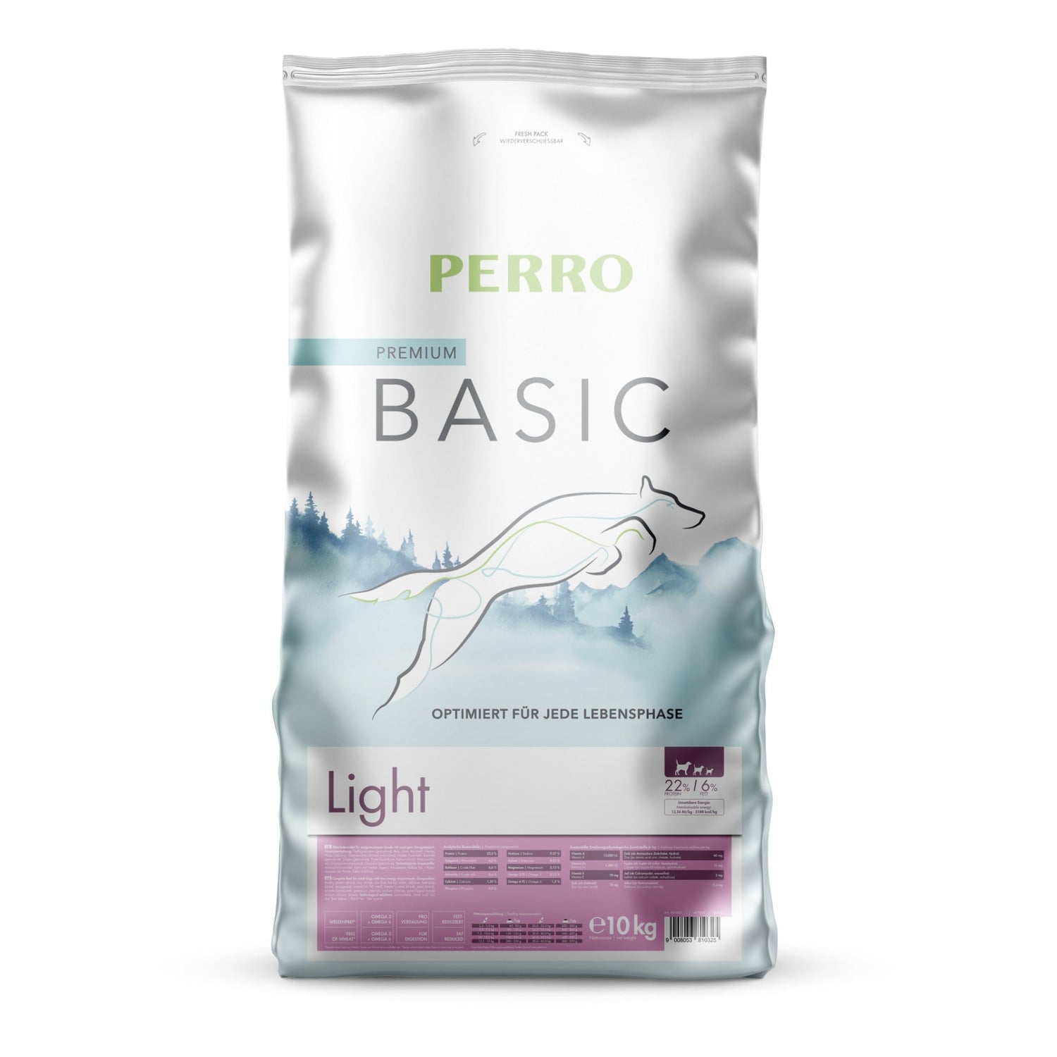 Perro Basic Light - Hunde Trockenfutter - Woofshack