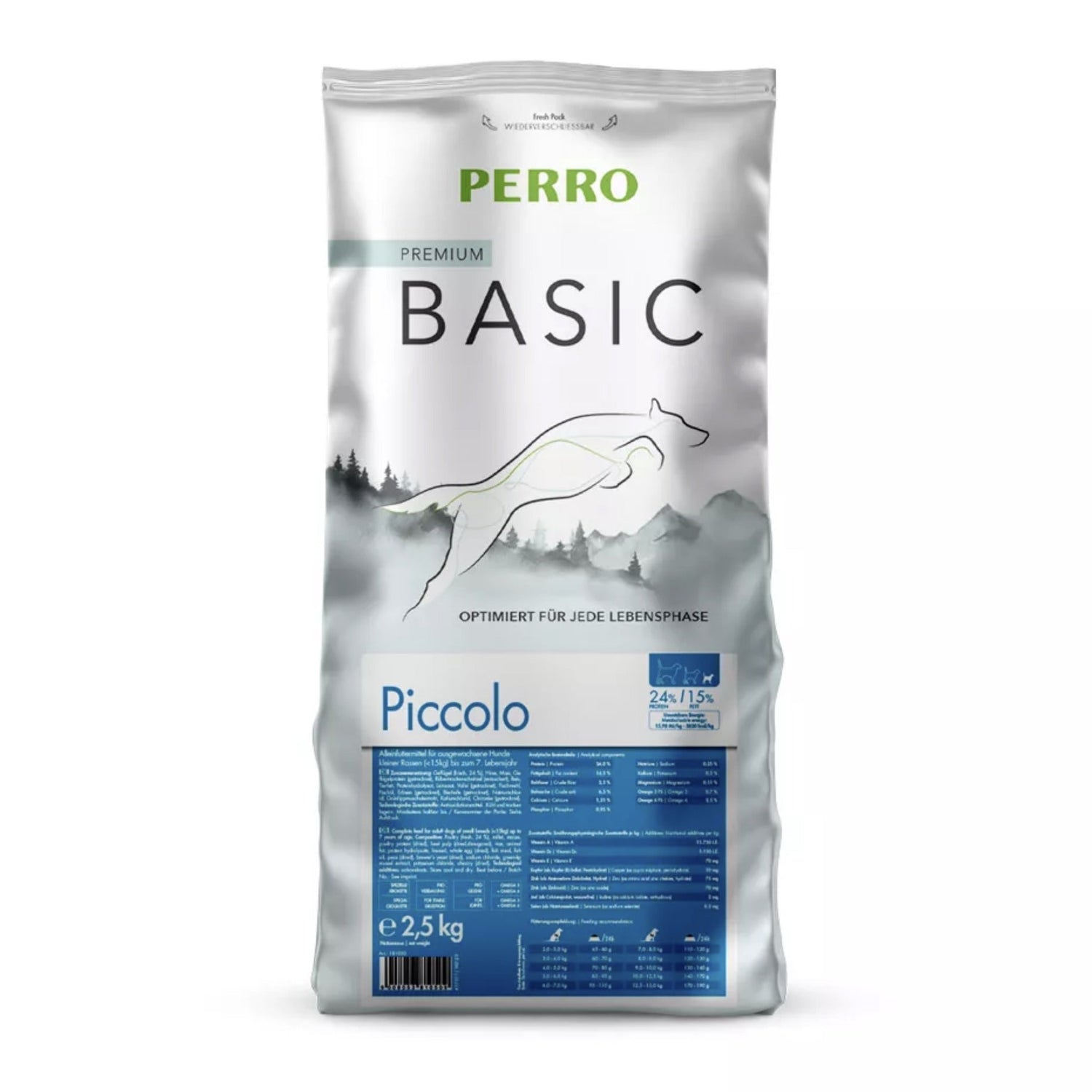 Perro Basic Piccolo - Hunde Trockenfutter - Woofshack