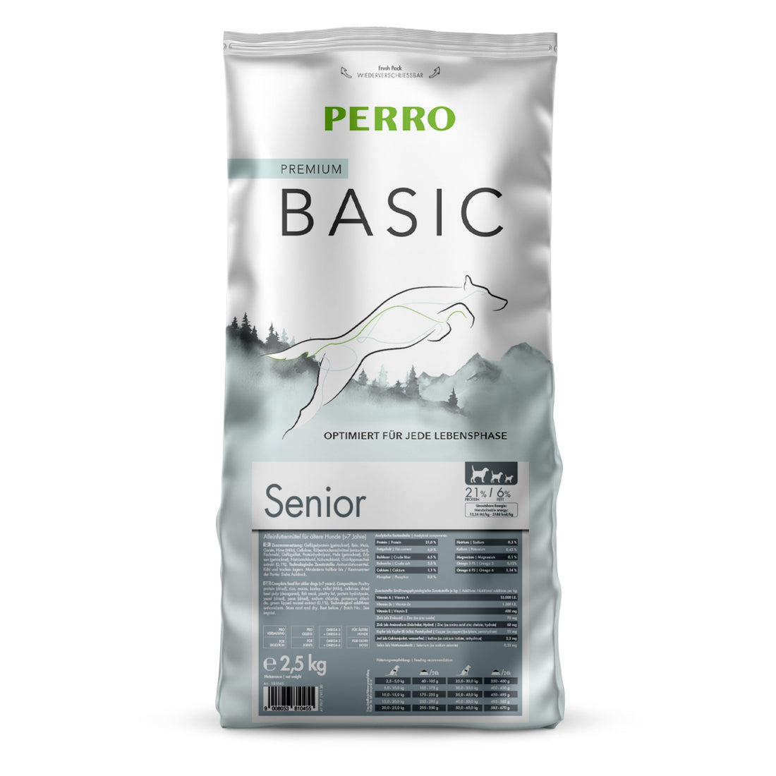 Perro Basic Senior - Hunde Trockenfutter - Woofshack