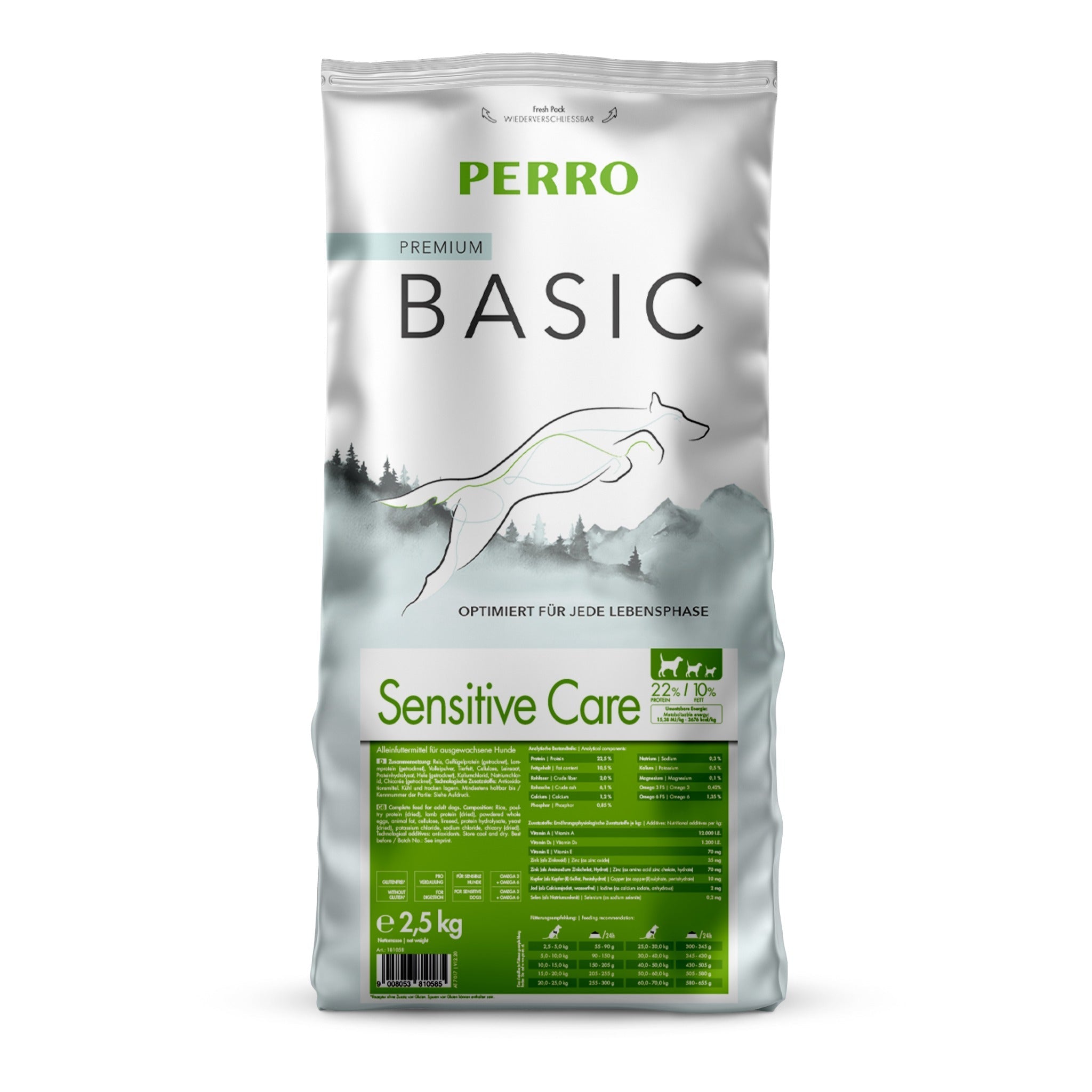 Perro Basic Sensitive Care - Hunde Trockenfutter - Woofshack