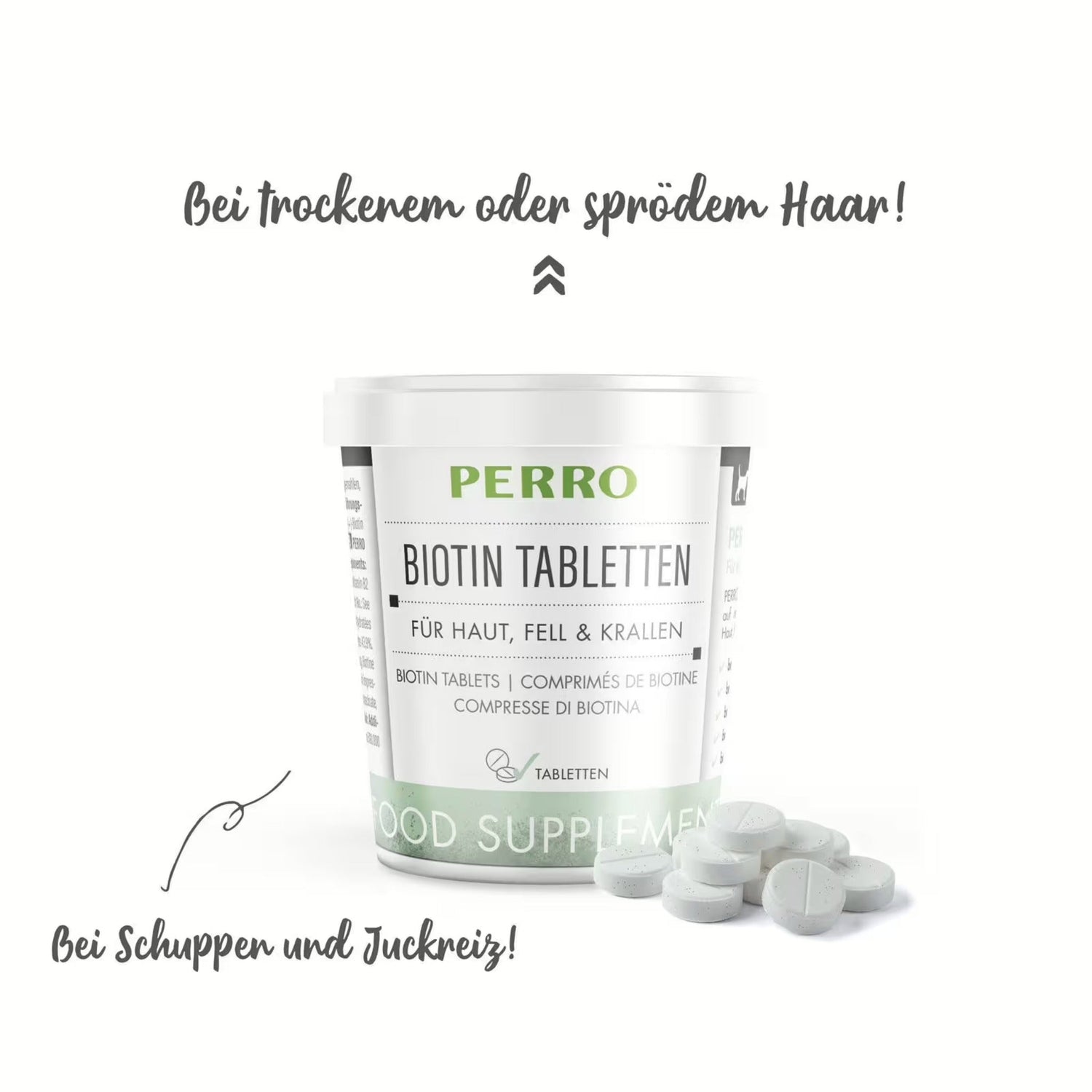 Perro Biotin Spezial Tabletten für Hunde - Woofshack