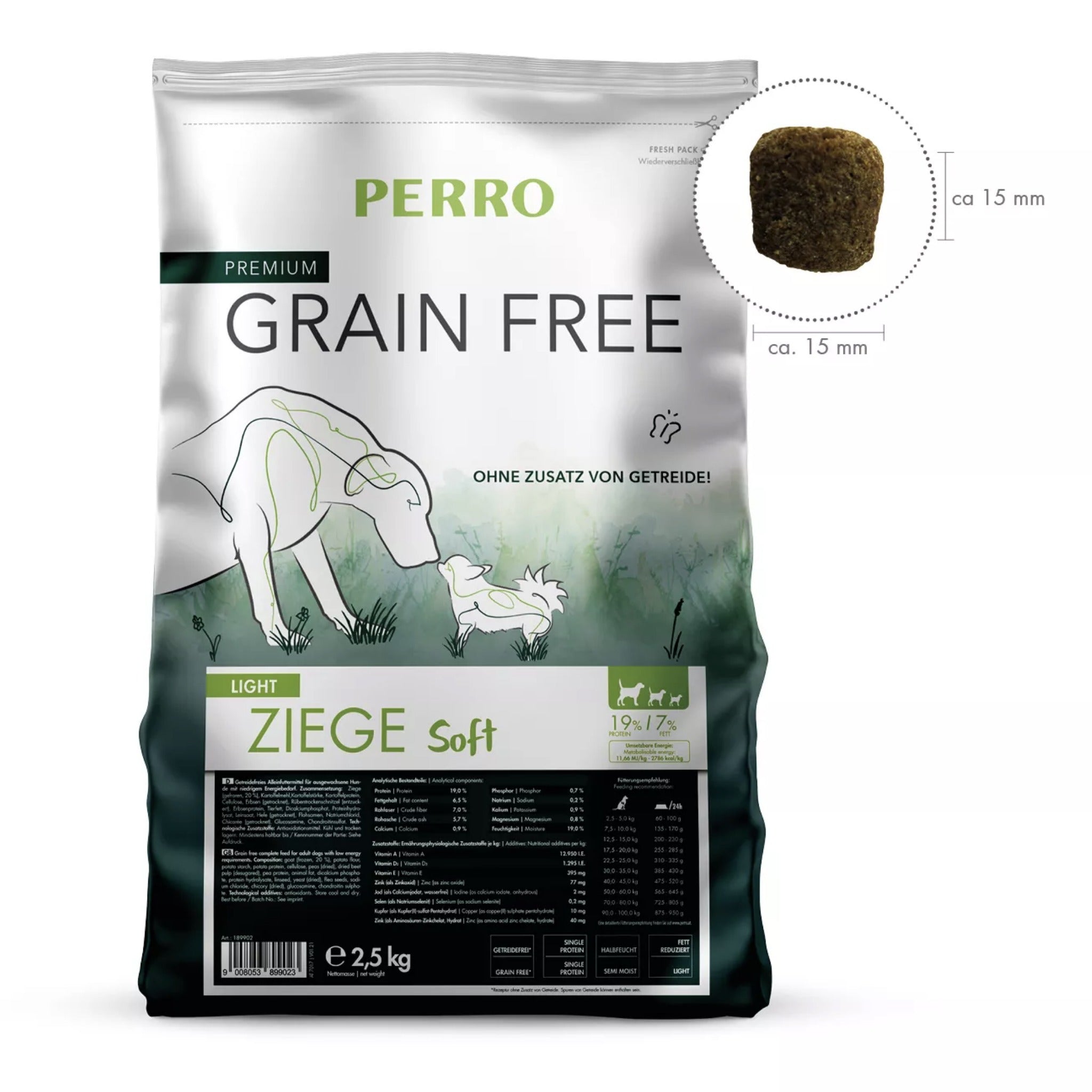 Perro Grain Free Adult Light Ziege Soft - Hunde Trockenfutter - Woofshack