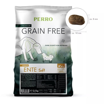 Perro Grain Free Junior Ente Soft - Hunde Trockenfutter - Woofshack