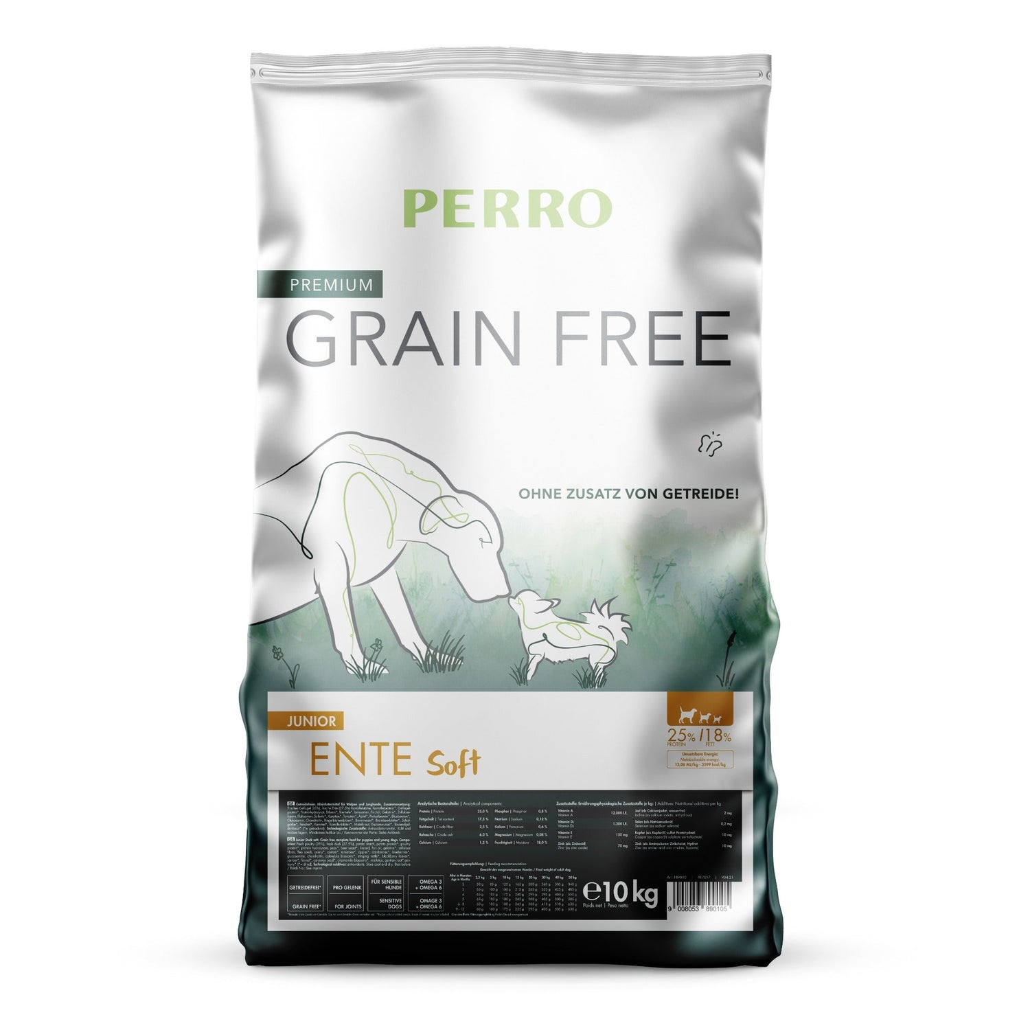 Perro Grain Free Junior Ente Soft - Hunde Trockenfutter - Woofshack